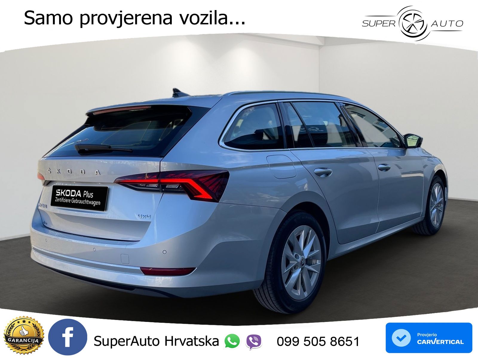 Škoda Octavia Combi 2.0 TDI (150 KS) 4x4 DSG LED+GR SJED+ACC