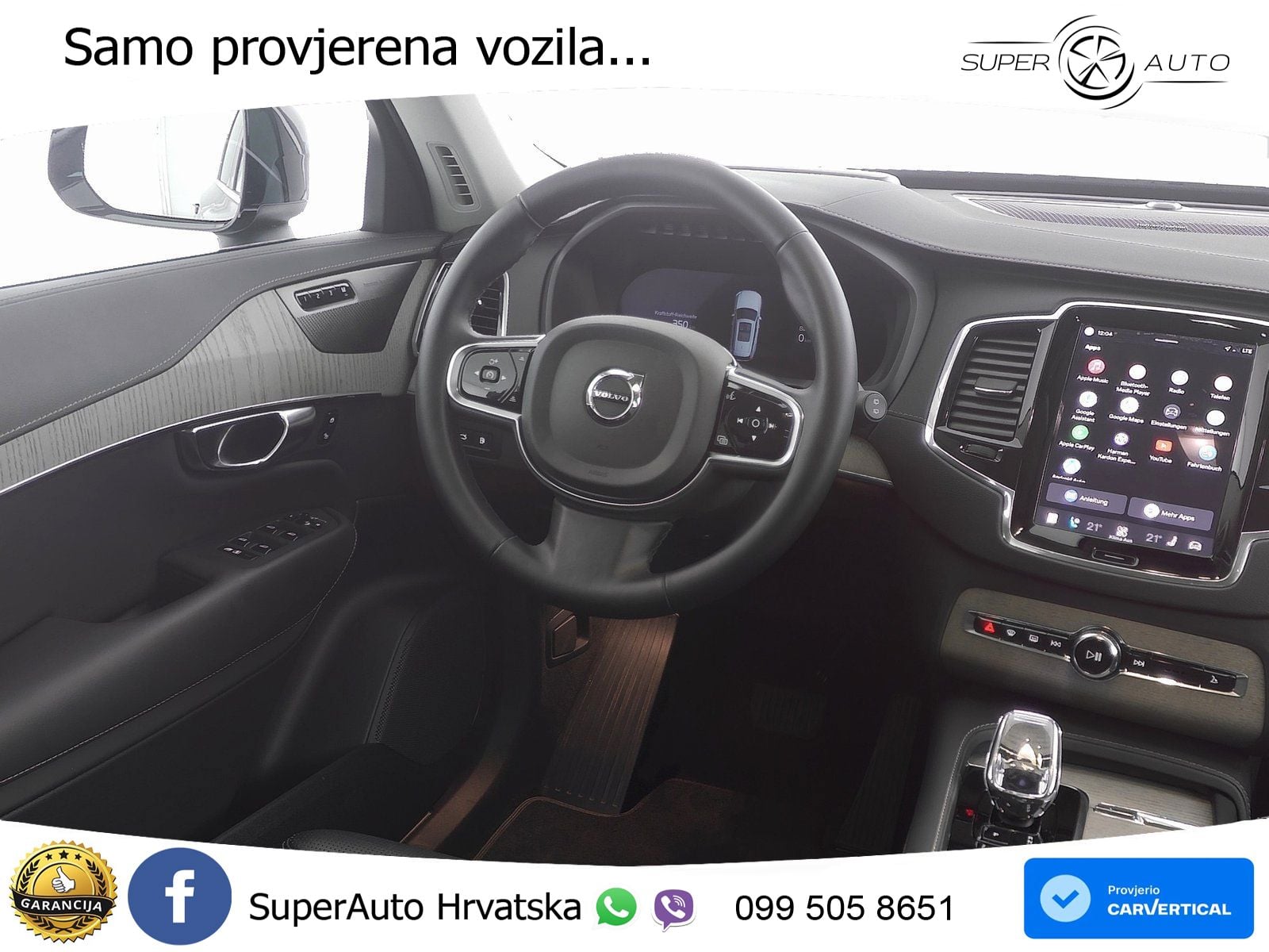 Volvo XC90 2.0 T8 AWD Automatic ACC+HEAD+4xGR SJED+360+PANO