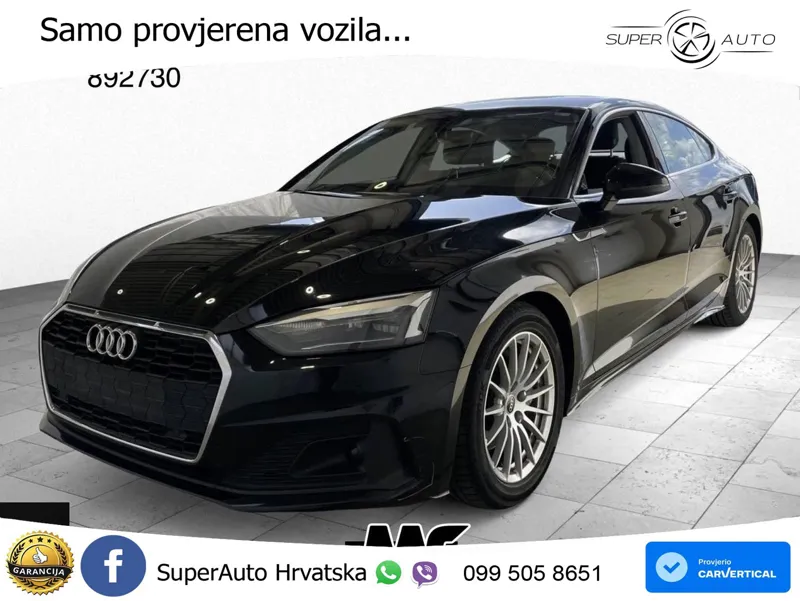 Audi A5 Sportback 40 TDI (204 KS) S tronic LED+GR SJED+ACC