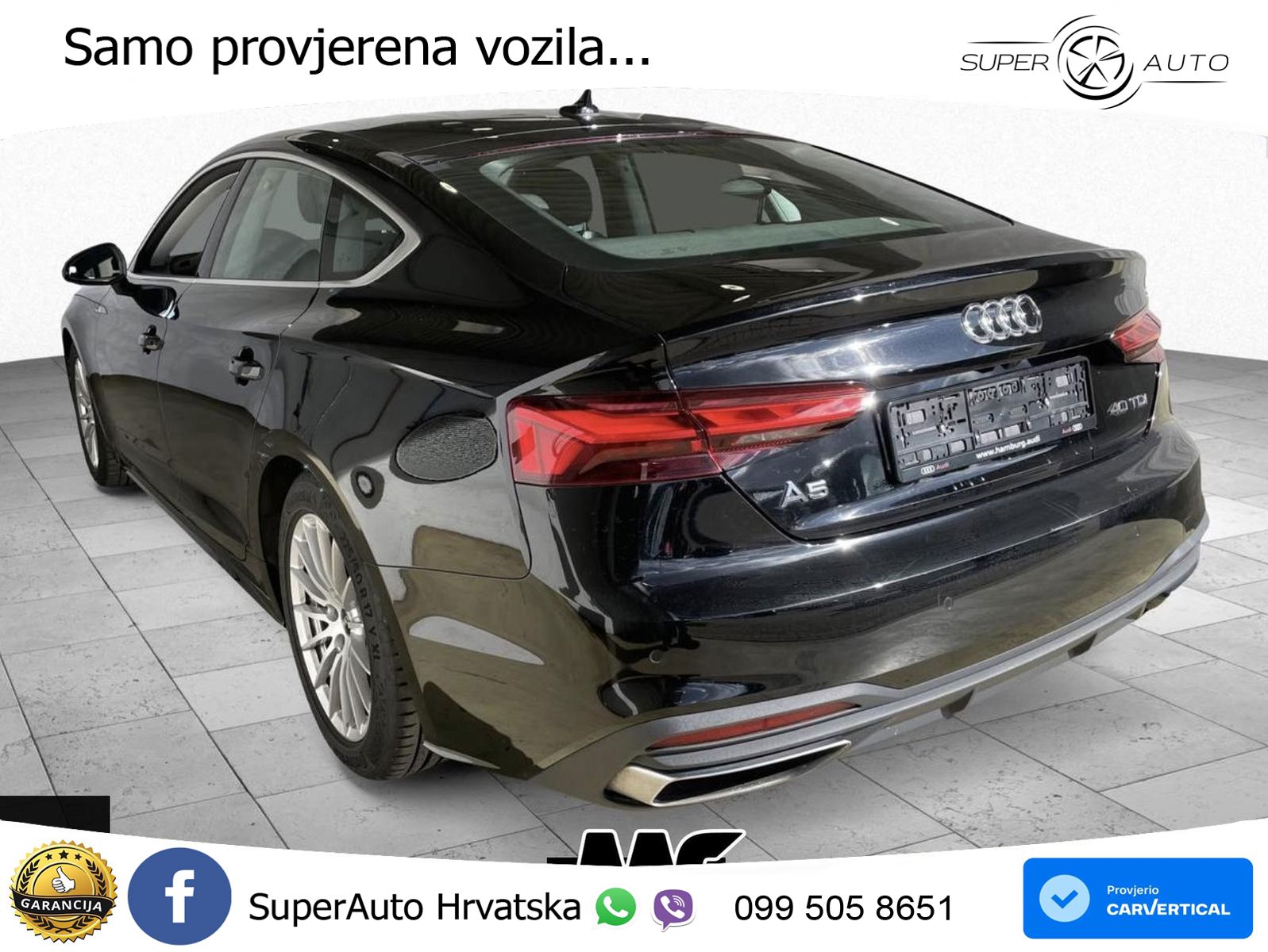 Audi A5 Sportback 40 TDI (204 KS) S tronic LED+GR SJED+ACC