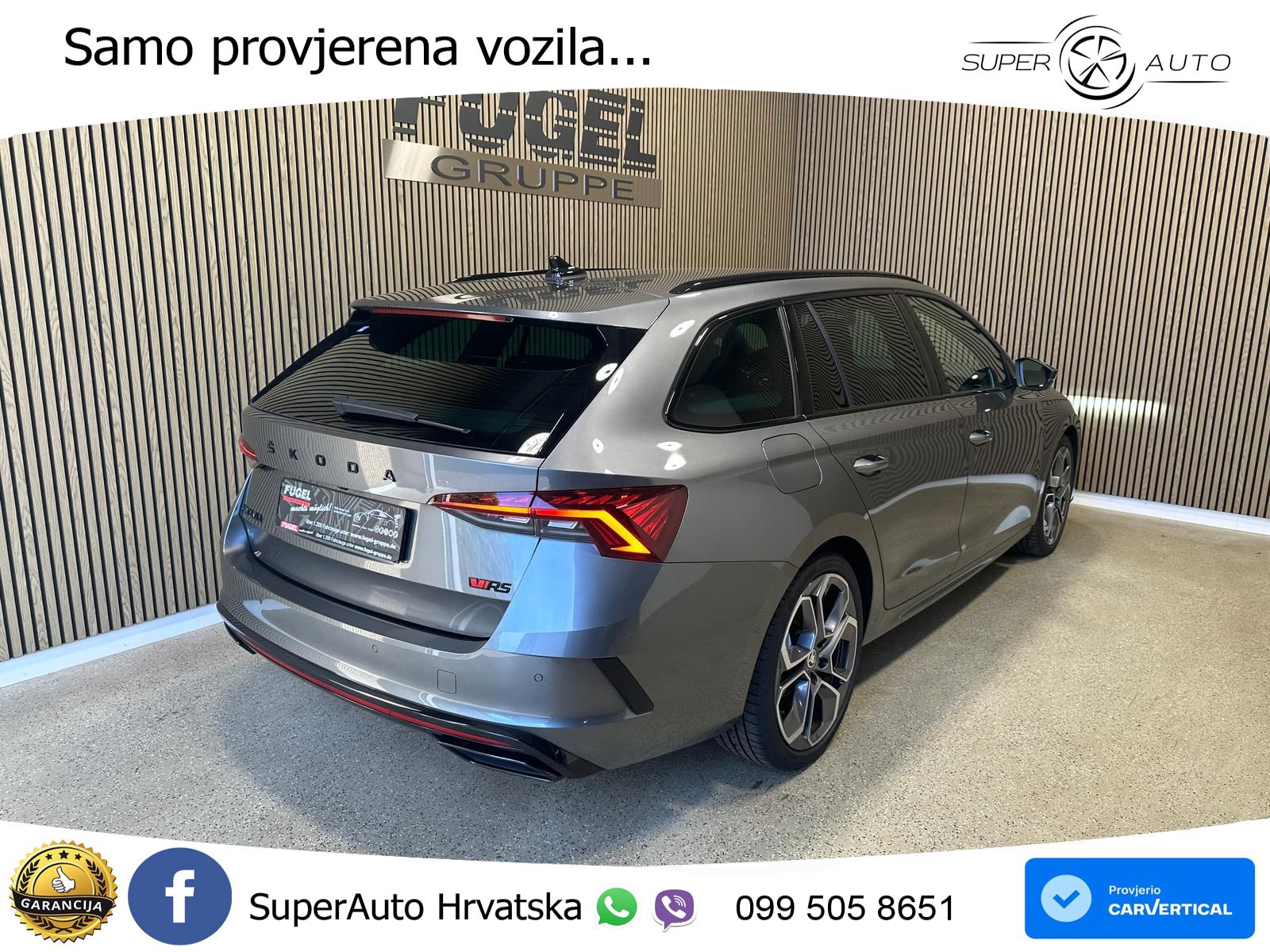Škoda Octavia Combi RS 2.0 TDI (200 KS) DSG MATRIX+GR SJED+KAM