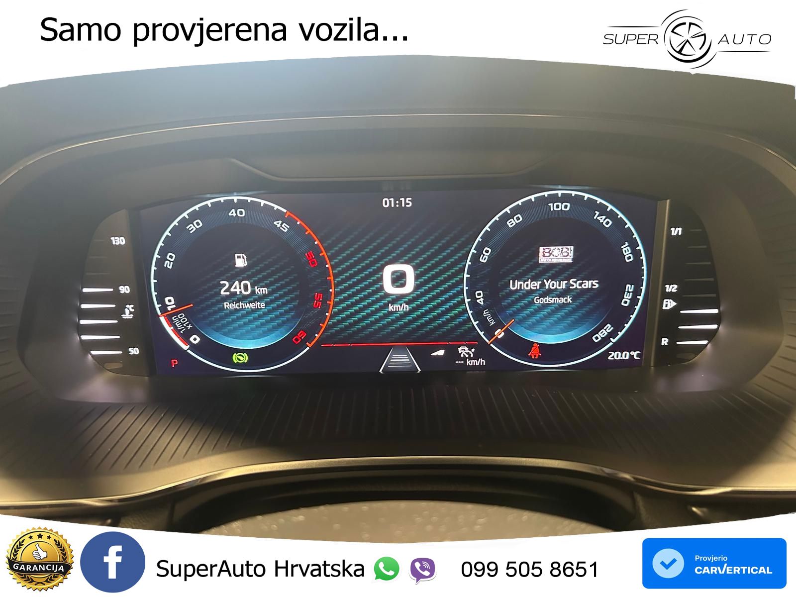 Škoda Octavia Combi RS 2.0 TDI (200 KS) DSG MATRIX+GR SJED+KAM