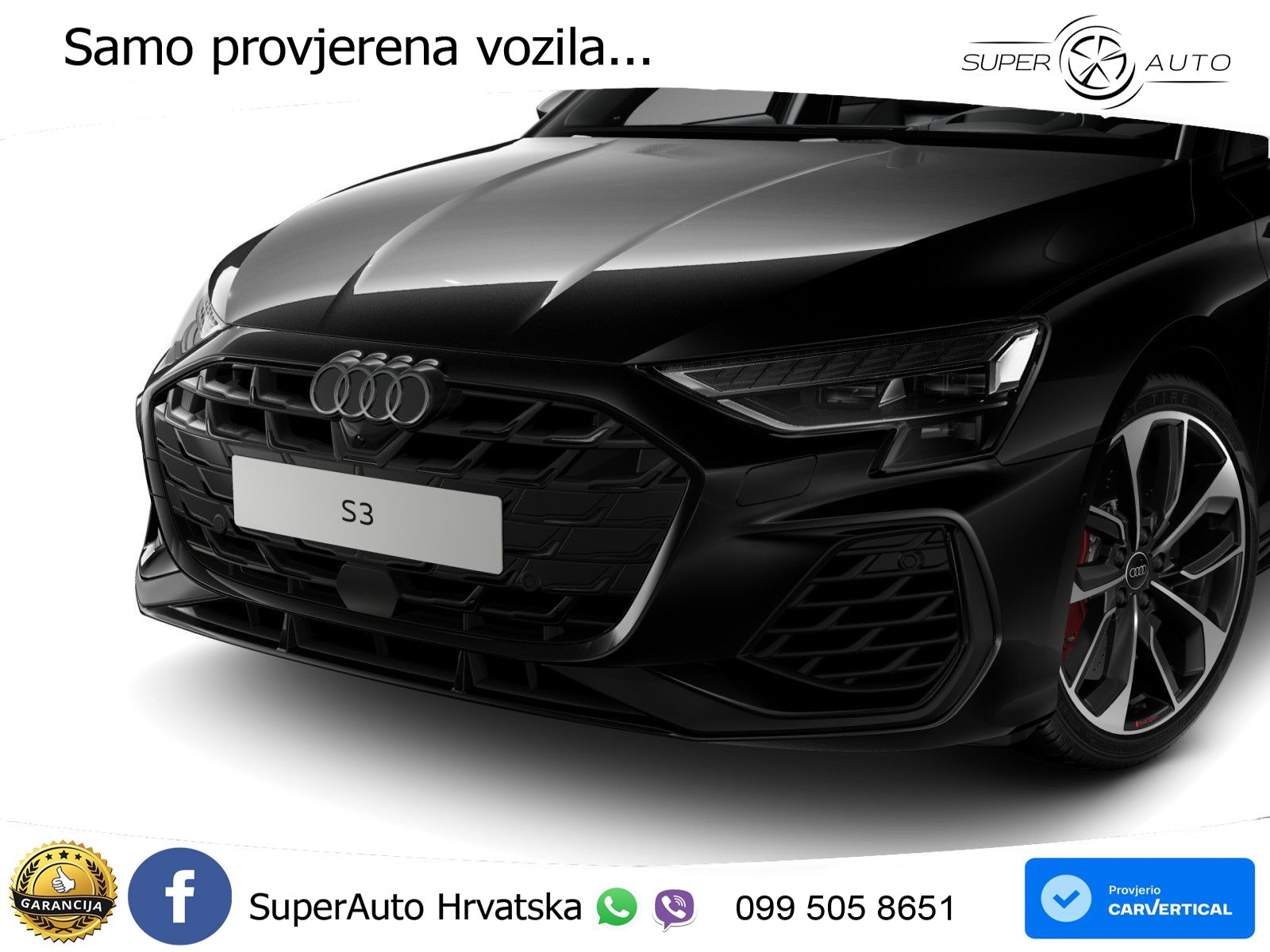 Audi S3 2.0 TFSI (333 KS) quattro S tronic LED+GR SJED+ACC