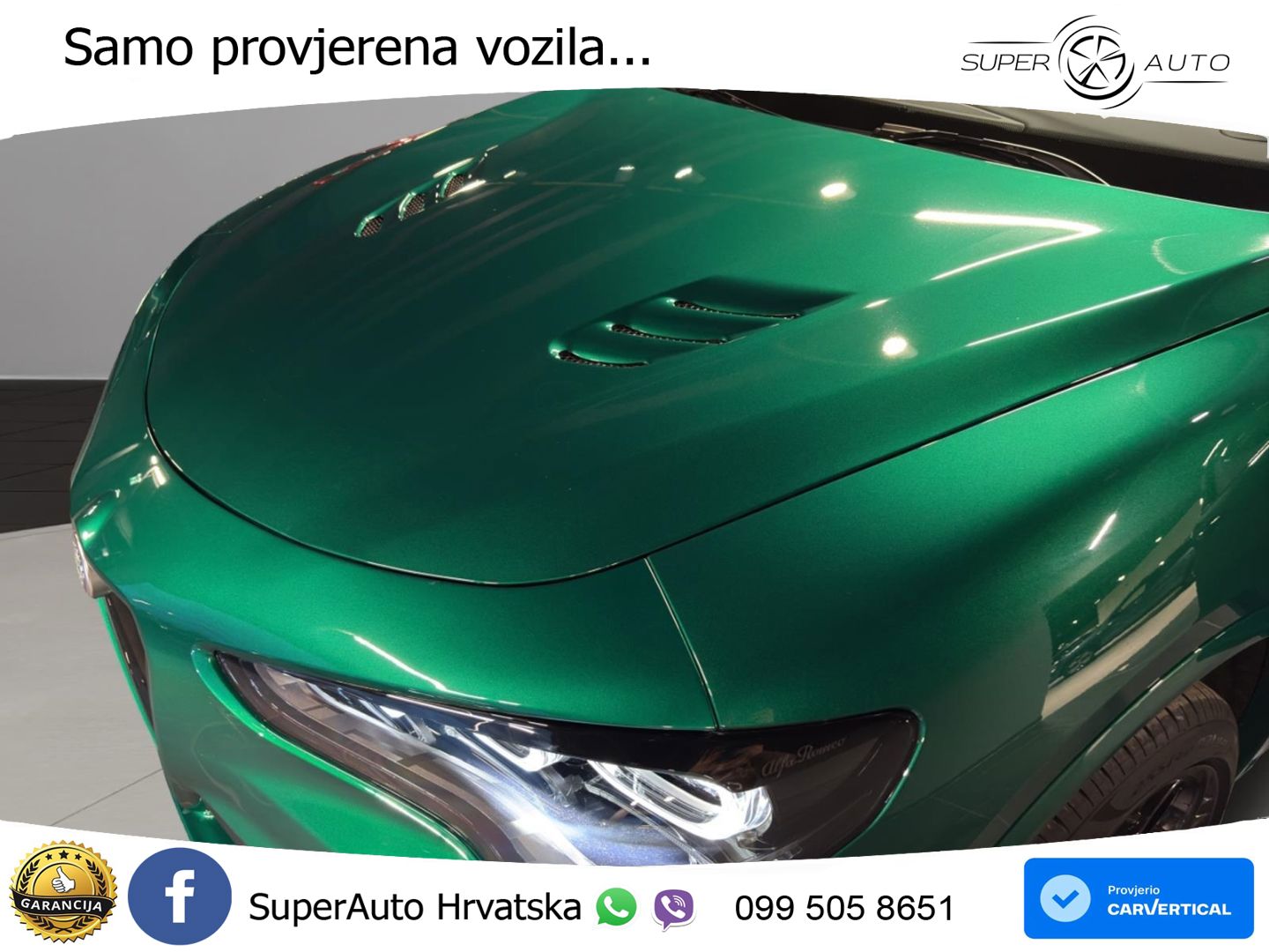 Alfa Romeo Stelvio Quadrifoglio 2.9 V6 Bi-Turbo (520 KS) Q4 Automatic LED+GR SJED+ACC