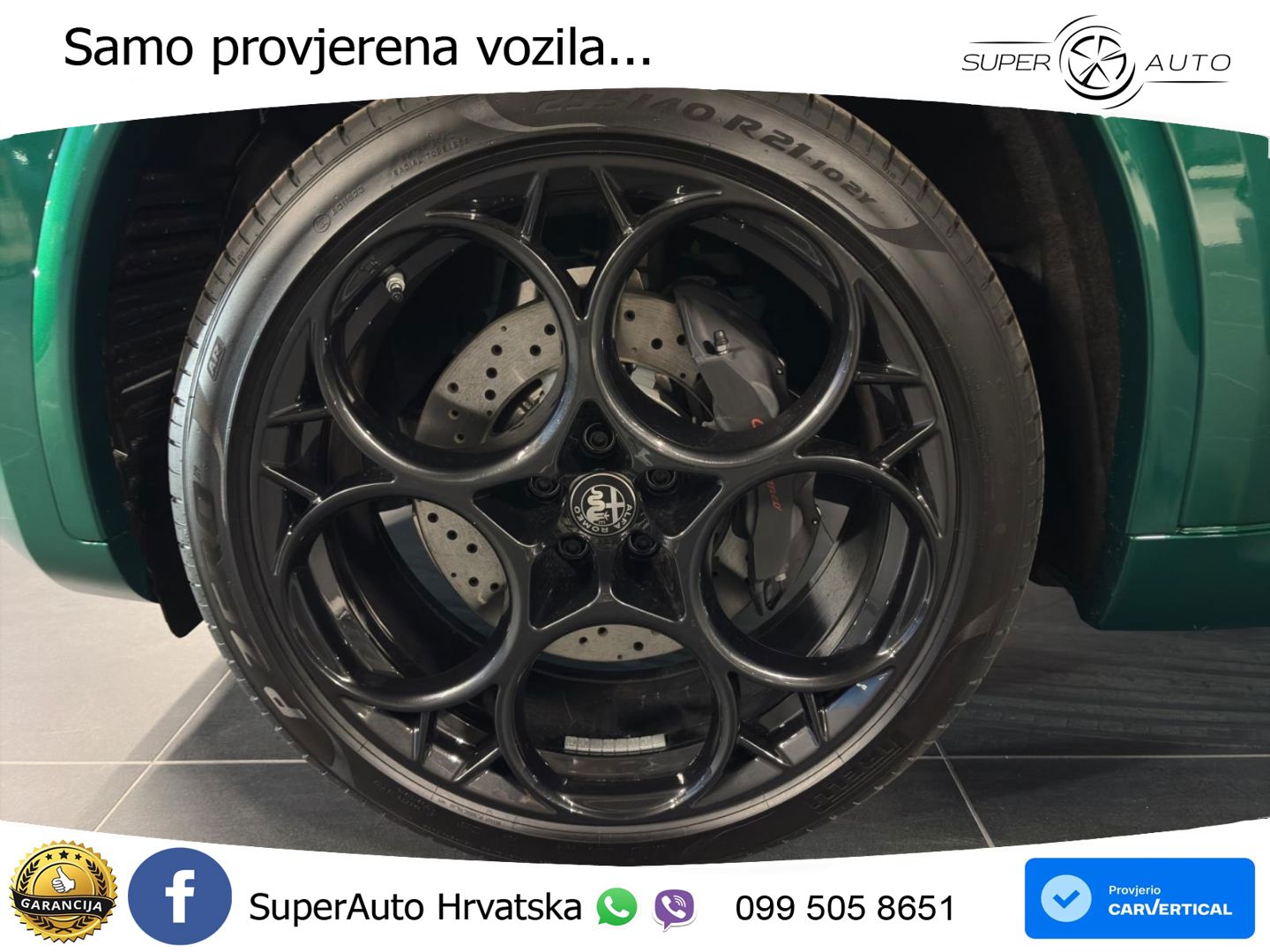 Alfa Romeo Stelvio Quadrifoglio 2.9 V6 Bi-Turbo (520 KS) Q4 Automatic LED+GR SJED+ACC