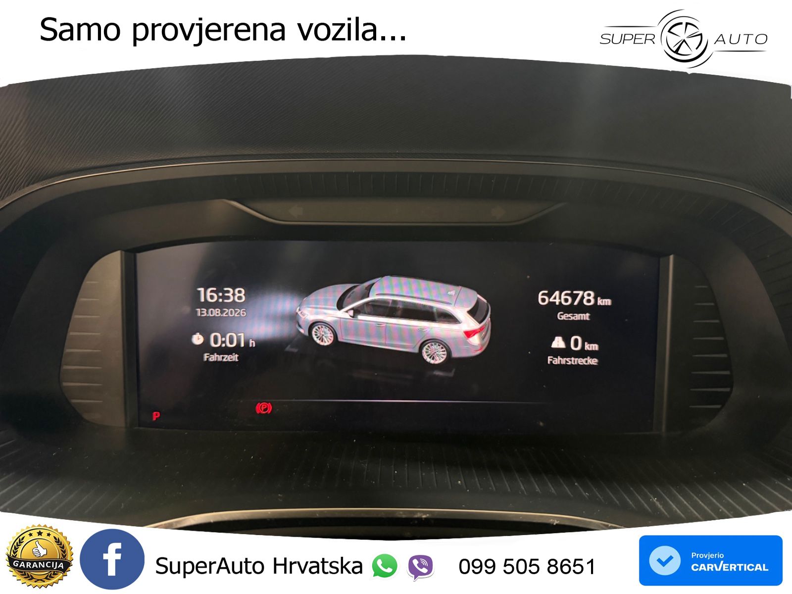 Škoda Octavia Combi 2.0 TDI (150 KS) DSG LED+GR SJED+ACC