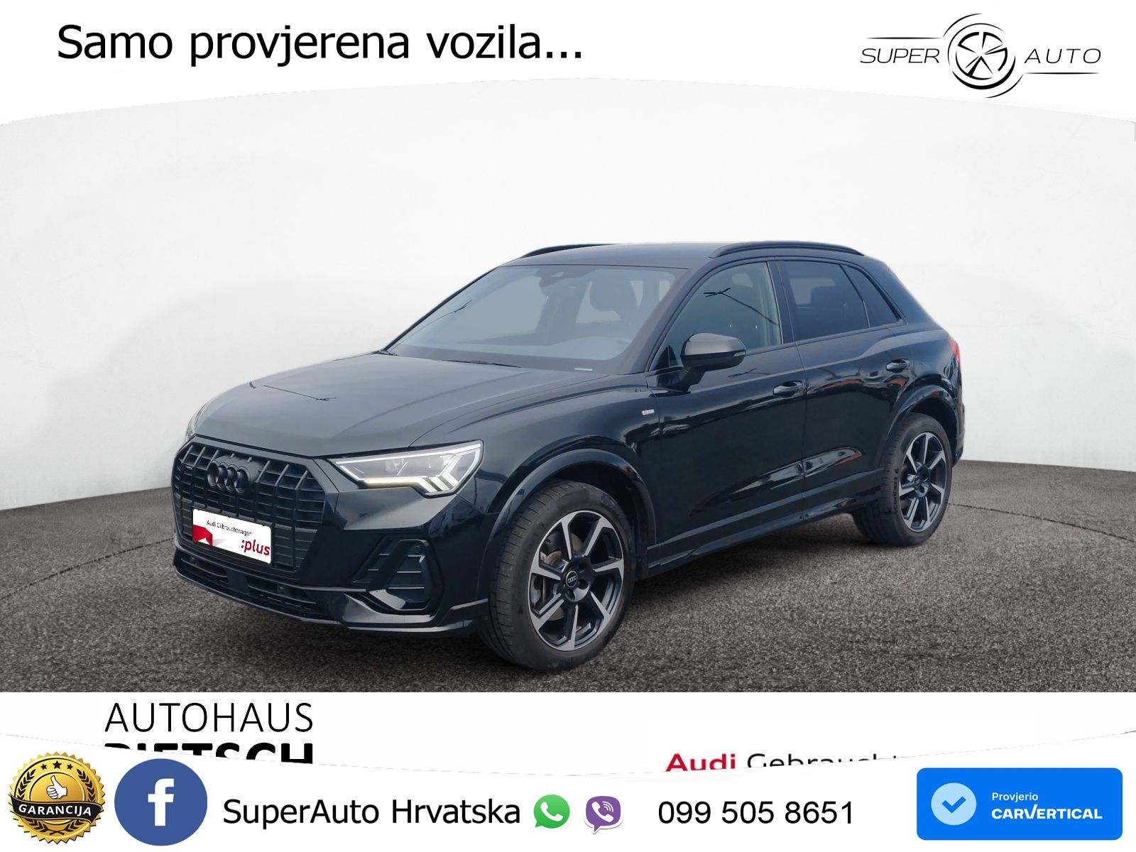 Audi Q3 40 TDI (193 KS) quattro S tronic S line LED+GR SJED+ACC