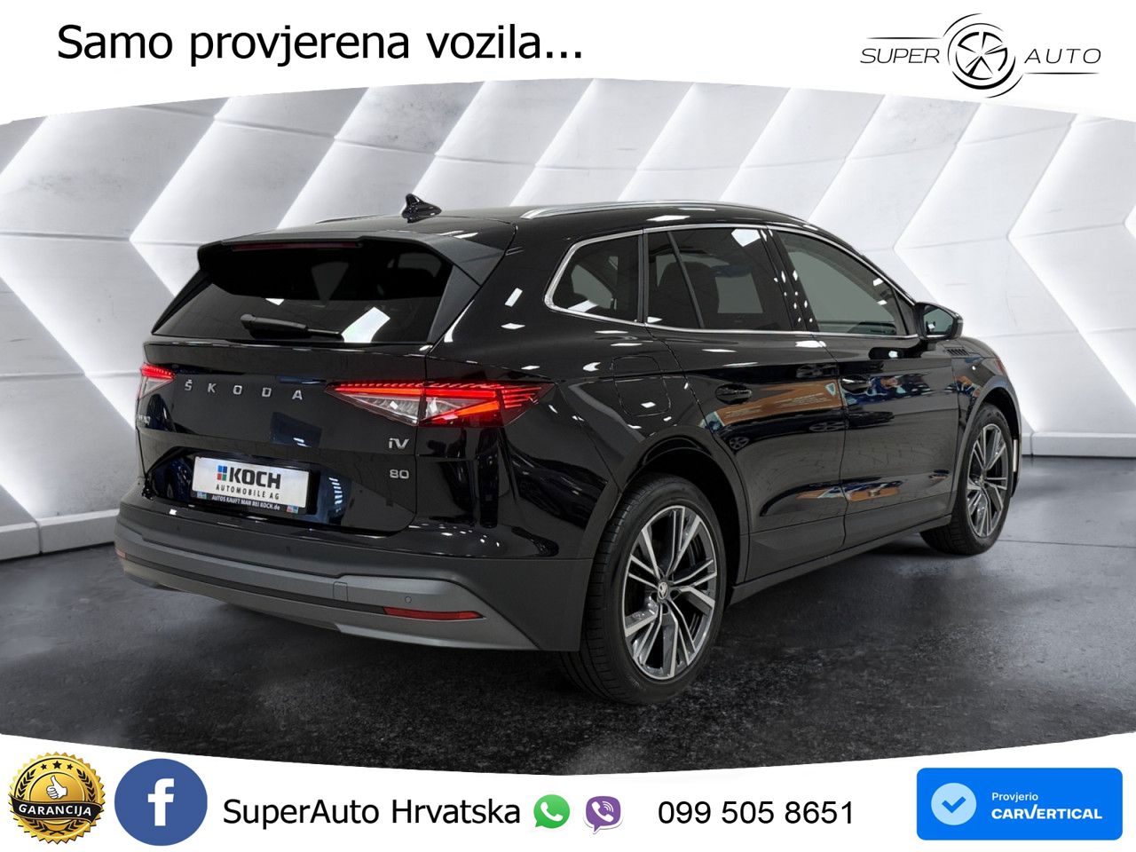 Škoda Enyaq iV 80 82 kWh (204 KS) LED+GR SJED+ACC