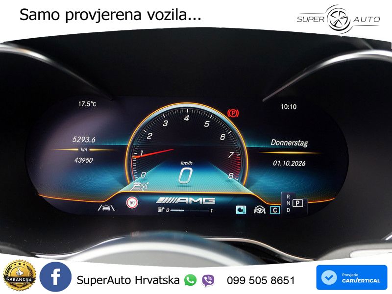 Mercedes GLC Coupe AMG 63 S V8 (510 KS) 4MATIC+ MCT ZRAČNI+ACC+4xGR SJED+360