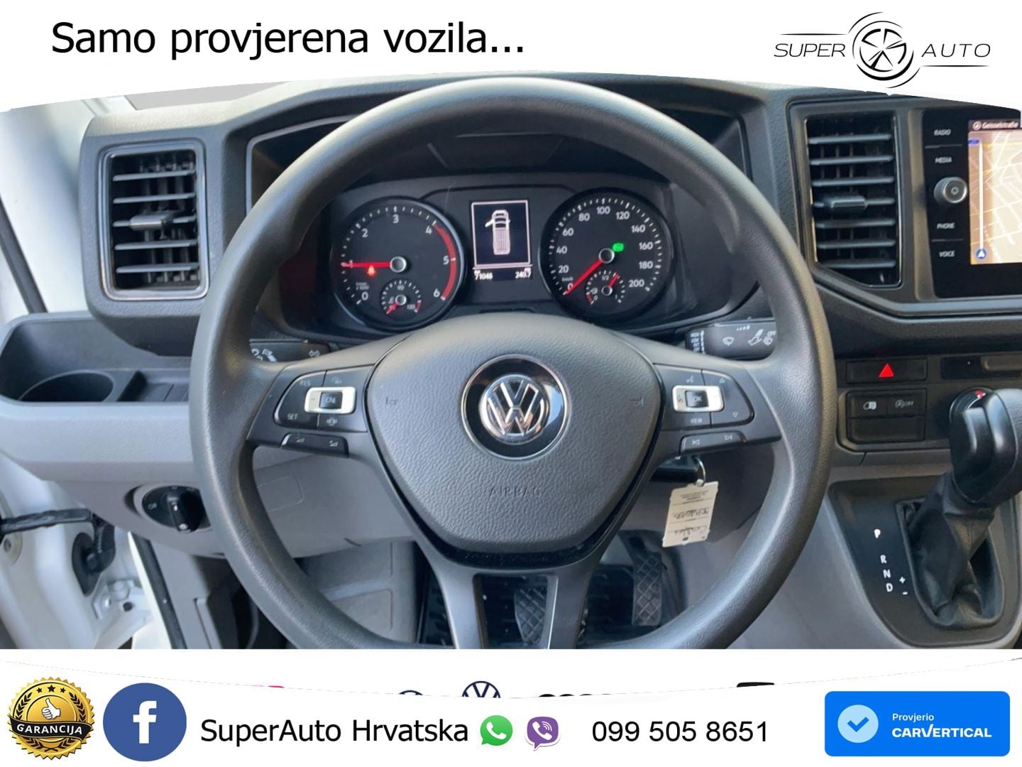 Volkswagen Crafter 35 Kasten mittellang Hochdach LED Tel.-V 140 KS