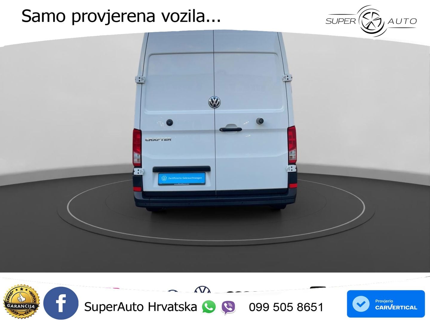 Volkswagen Crafter 35 Kasten mittellang Hochdach LED Tel.-V 140 KS
