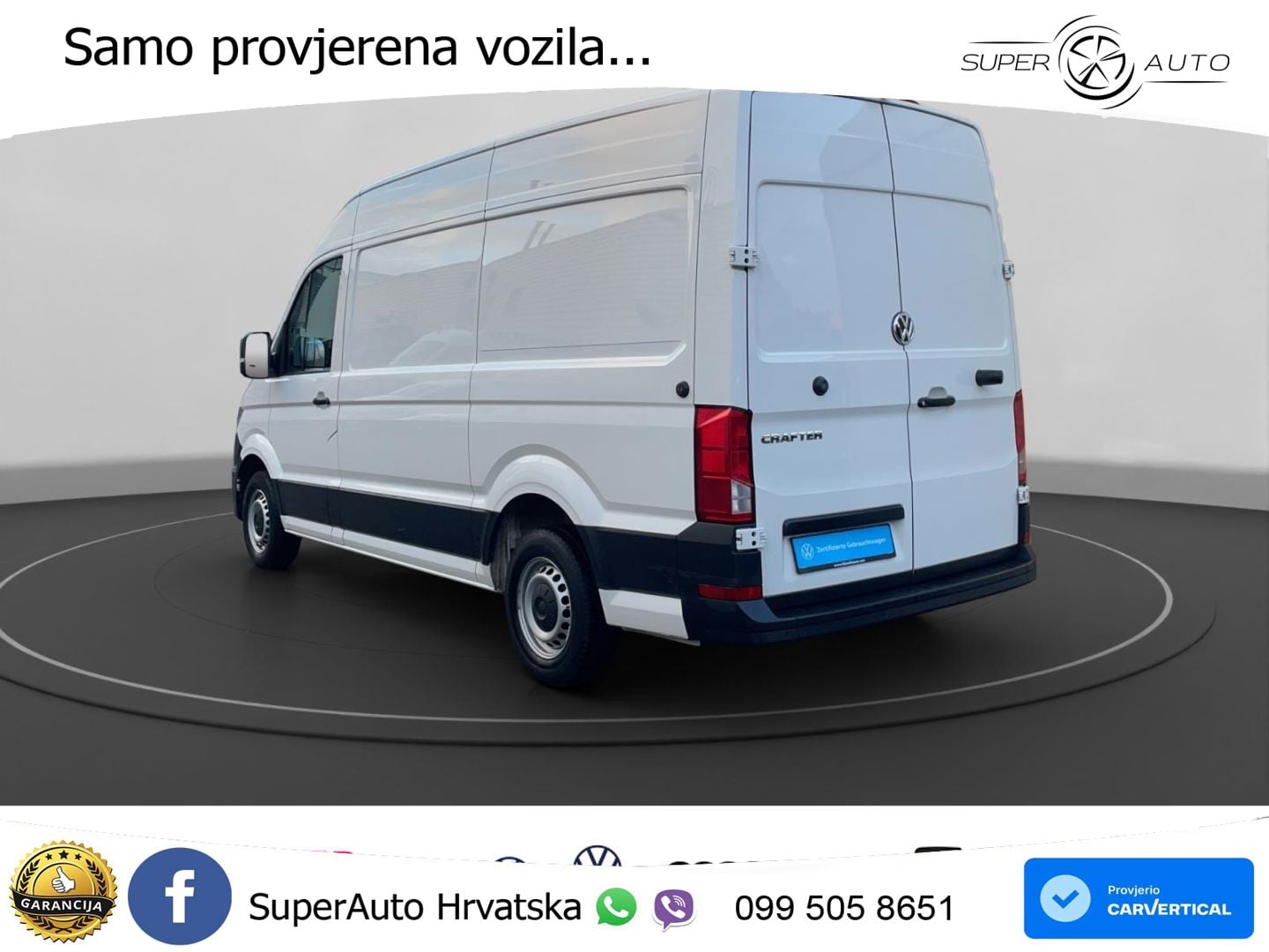Volkswagen Crafter 35 Kasten mittellang Hochdach LED Tel.-V 140 KS