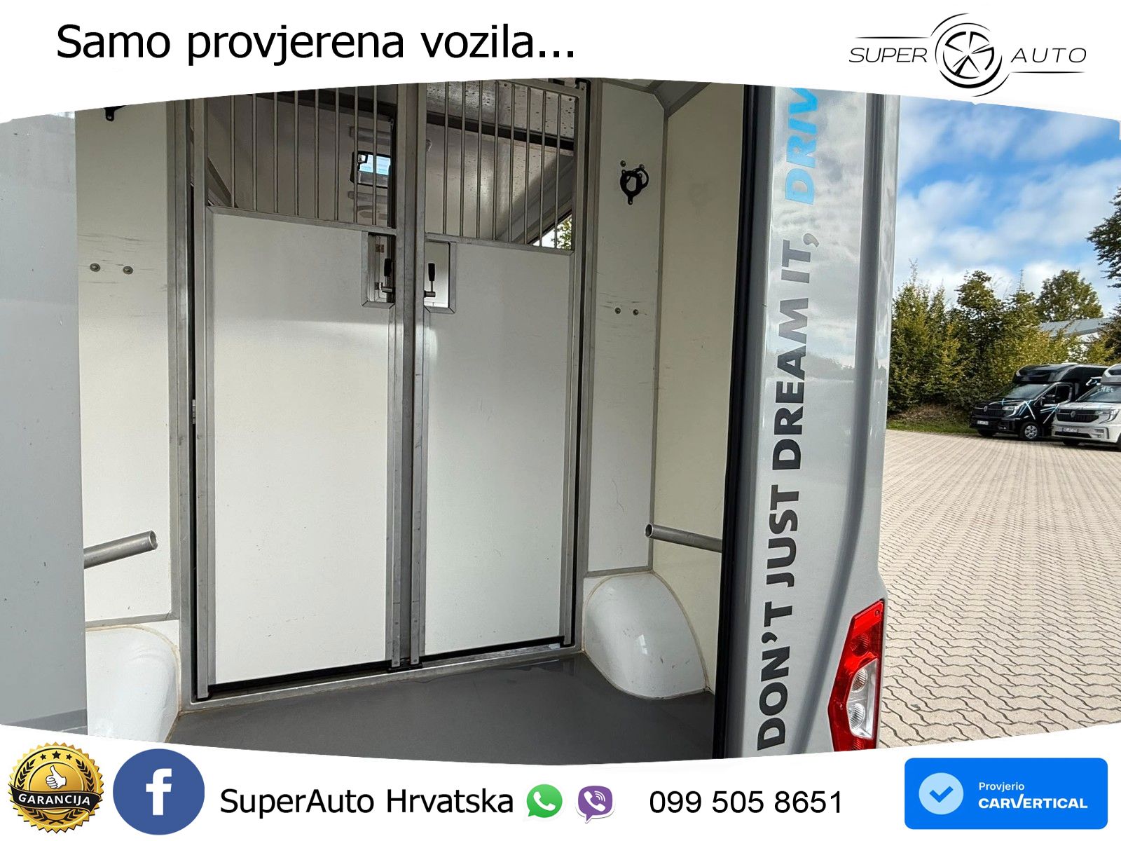 Renault Master STX 3 Sitzer  Haras / Hengste 163 KS