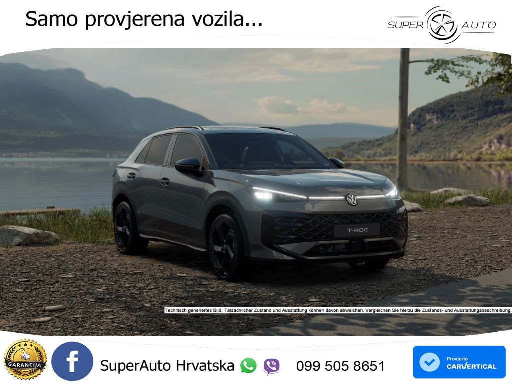 Volkswagen T-Roc 1.5 eTSI (150 KS)  DSG R-Line MATRIX+GR SJED+KAM