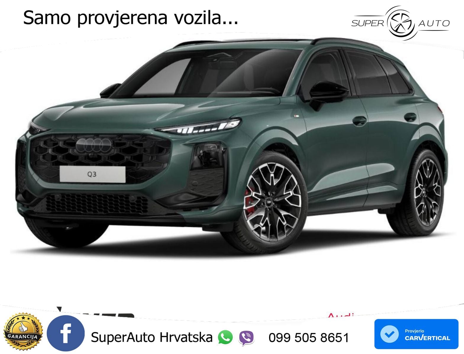 Audi Q3 2.0 TFSI (265 KS) quattro S tronic LED+GR SJED+ACC