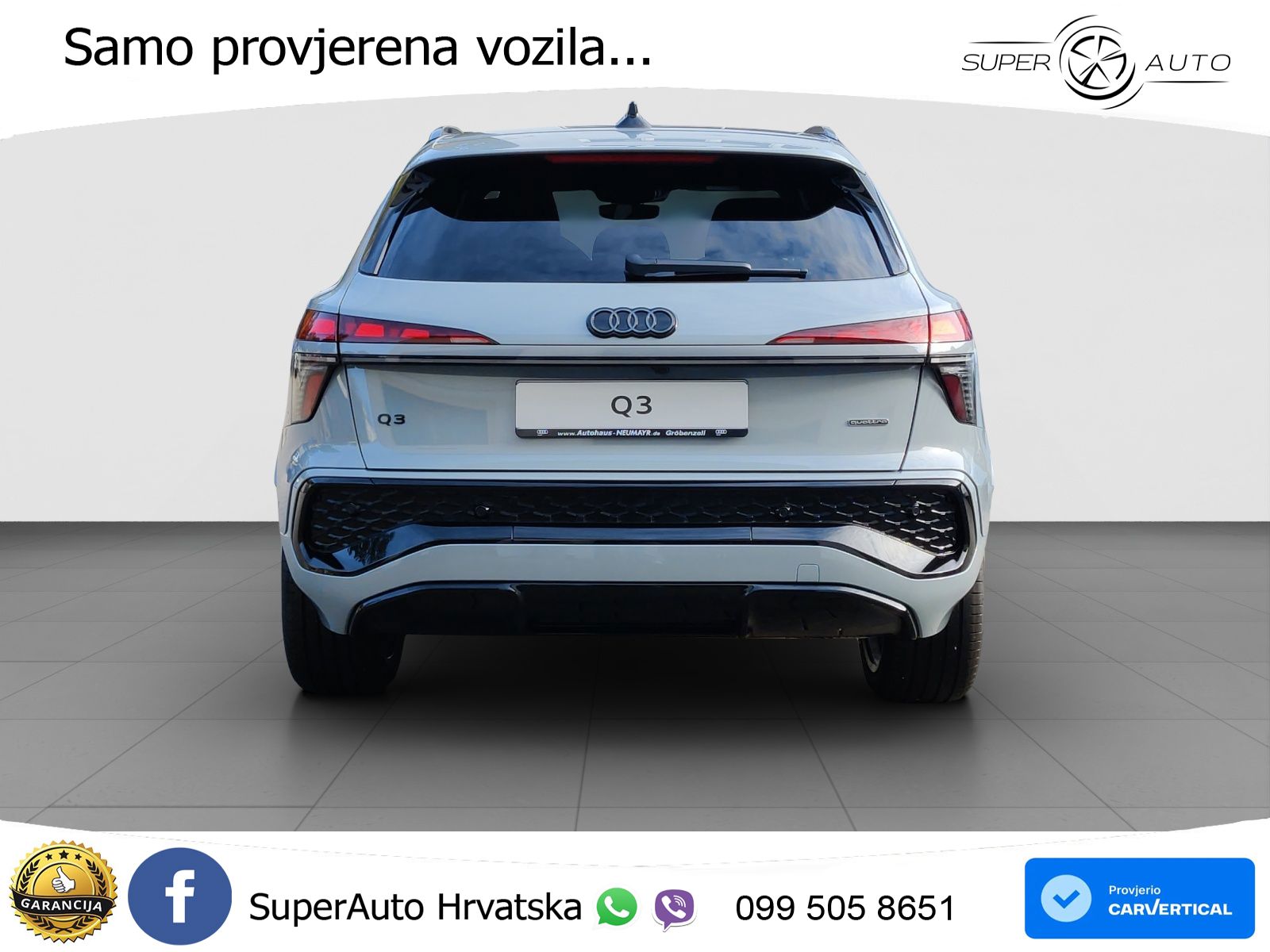 Audi Q3 2.0 TFSI (265 KS) quattro S tronic S line LED+GR SJED+ACC