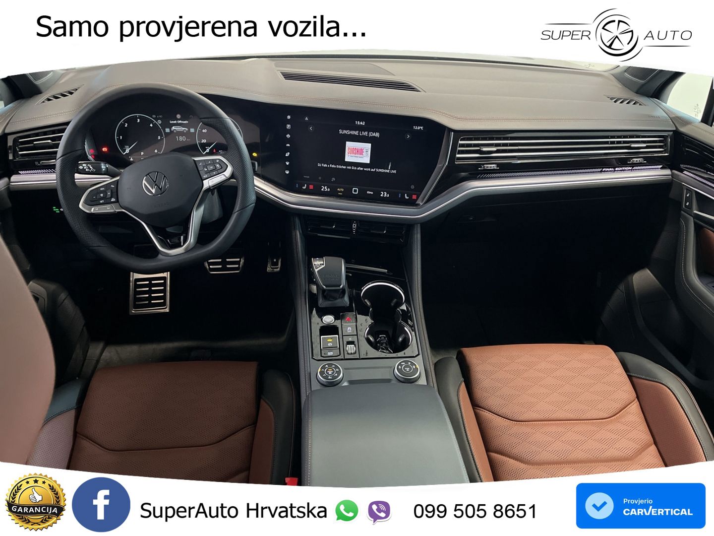 Volkswagen Touareg 3.0 V6 TDI (286 KS) 4MOTION Tiptronic ZRAČNI+ACC+GR SJED+KAM+PANO