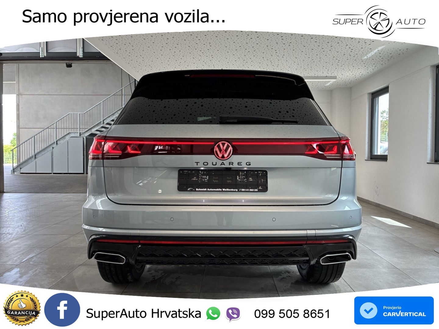 Volkswagen Touareg 3.0 V6 TDI (286 KS) 4MOTION Tiptronic ZRAČNI+ACC+GR SJED+KAM+PANO