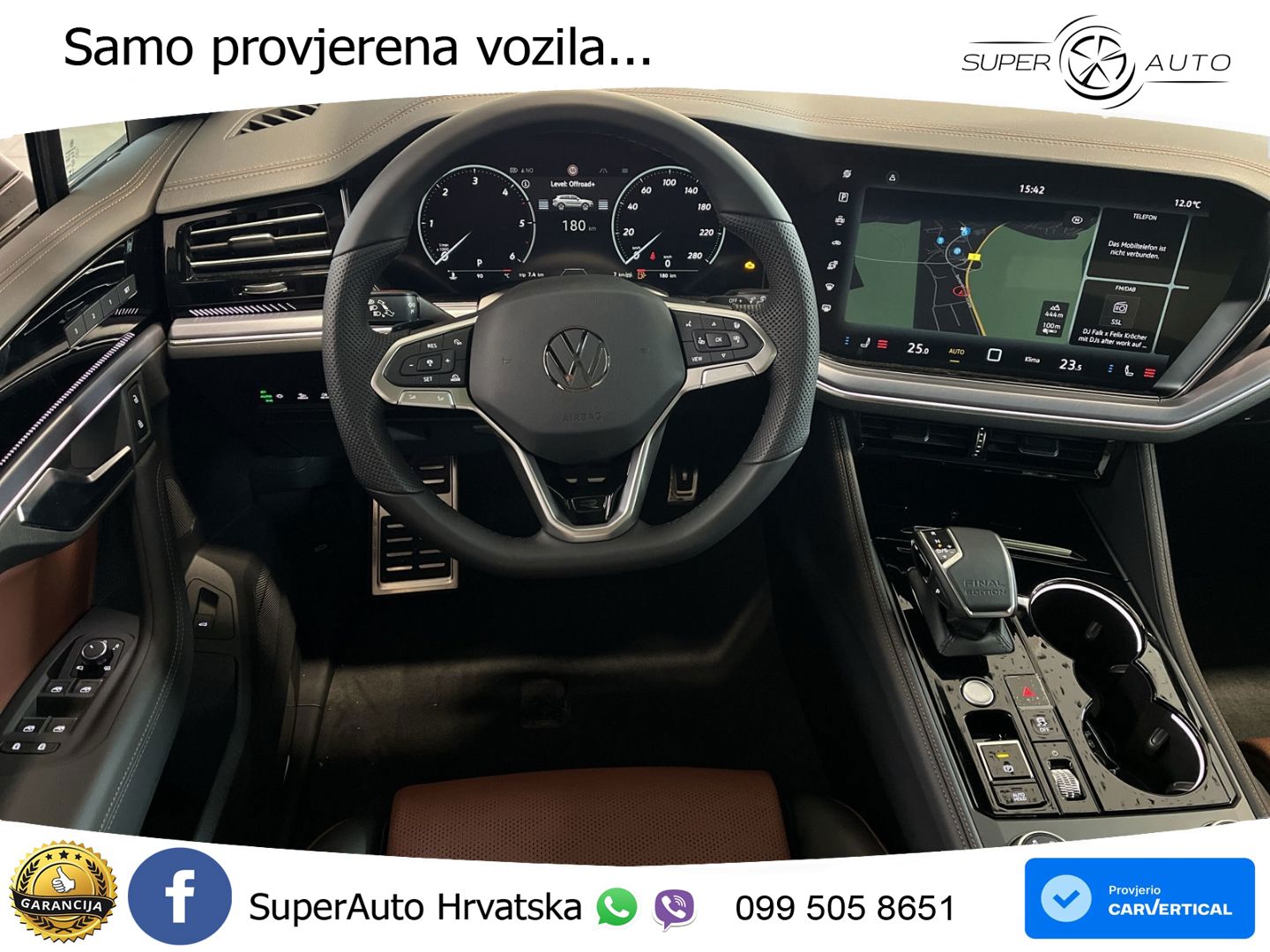 Volkswagen Touareg 3.0 V6 TDI (286 KS) 4MOTION Tiptronic ZRAČNI+ACC+GR SJED+KAM+PANO