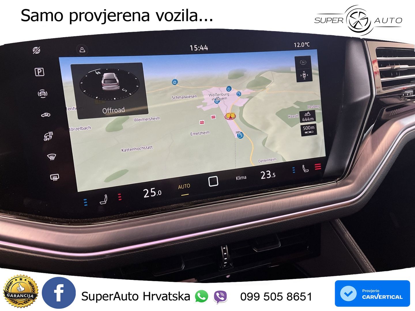 Volkswagen Touareg 3.0 V6 TDI (286 KS) 4MOTION Tiptronic ZRAČNI+ACC+GR SJED+KAM+PANO