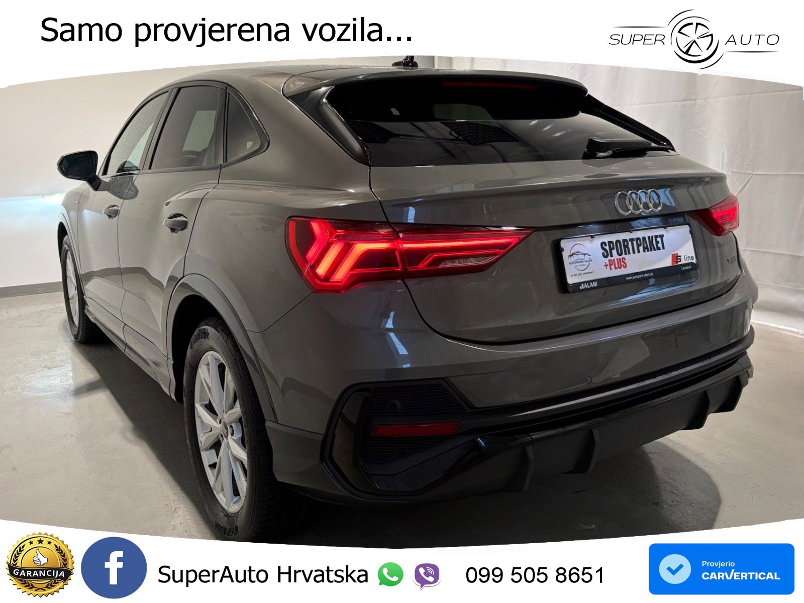 Audi Q3 Sportback 35 TDI (150 KS) quattro S tronic S line LED+GR SJED+ACC