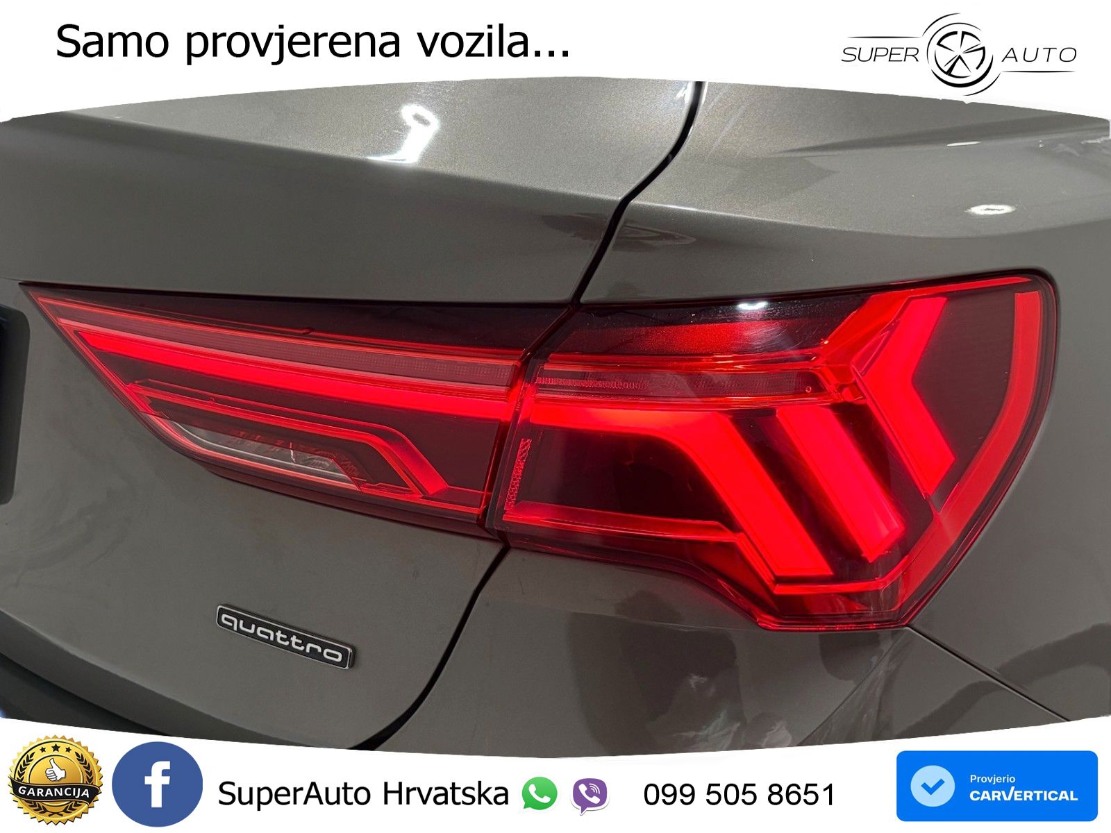 Audi Q3 Sportback 35 TDI (150 KS) quattro S tronic S line LED+GR SJED+ACC