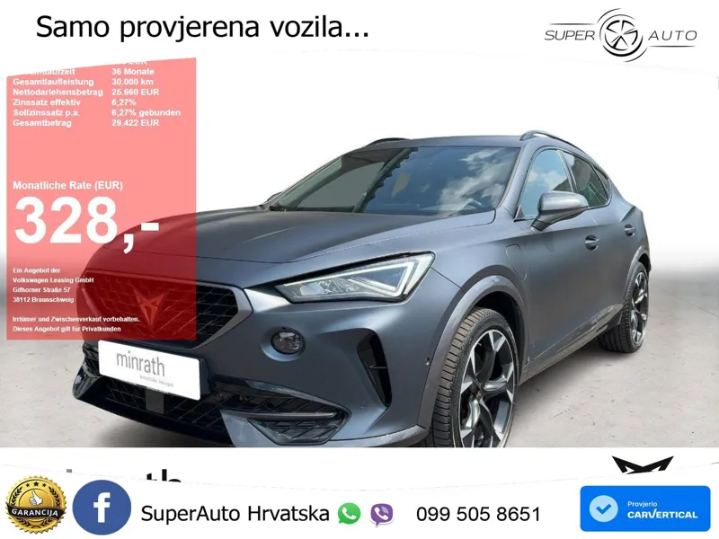 Cupra Formentor 1.4 TSI (245 KS) e-Hybrid DSG VZ LED+GR SJED+ACC