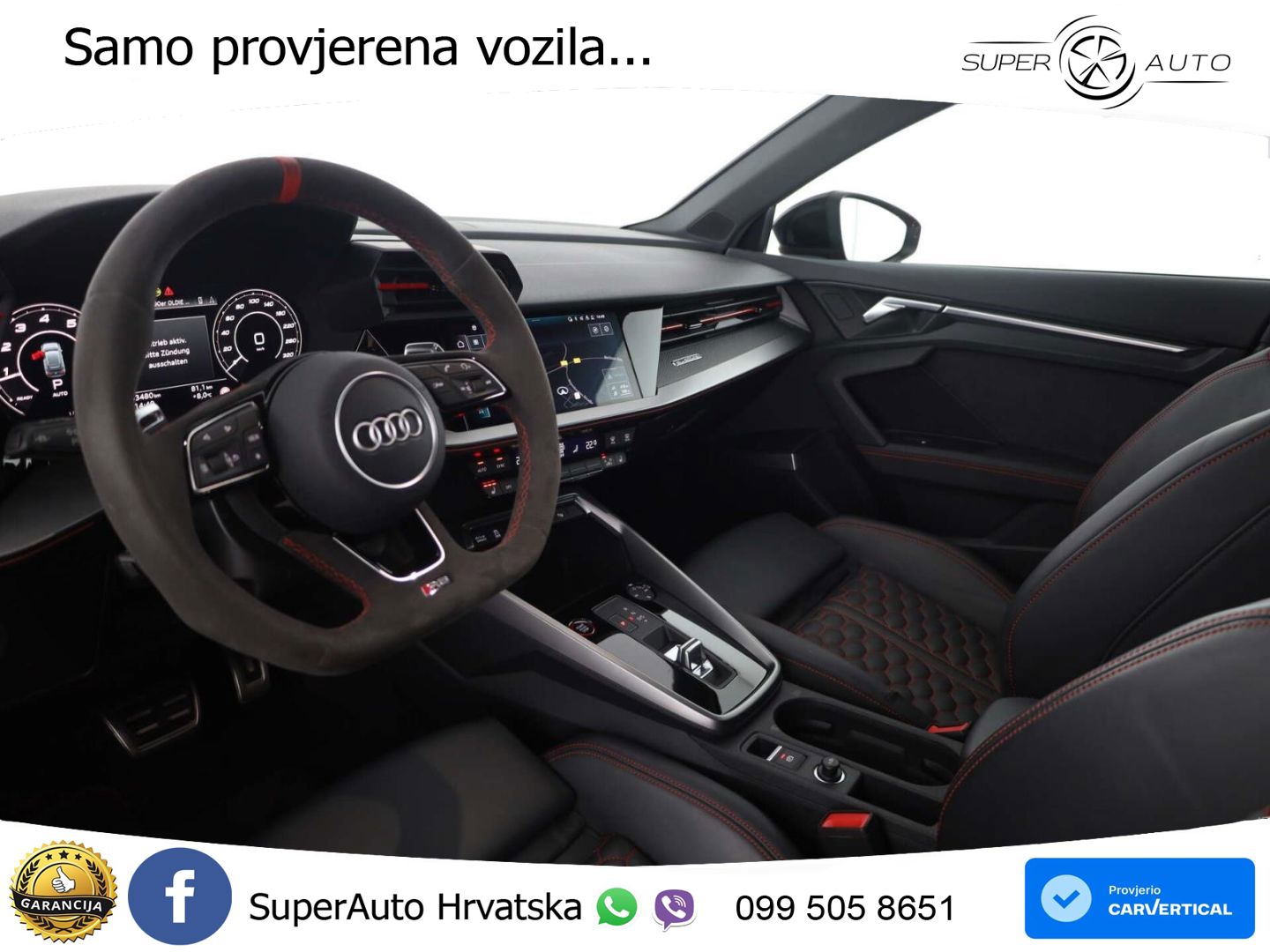 Audi RS3 Sedan 2.5 TFSI (400 KS) quattro S tronic LED+GR SJED+ACC
