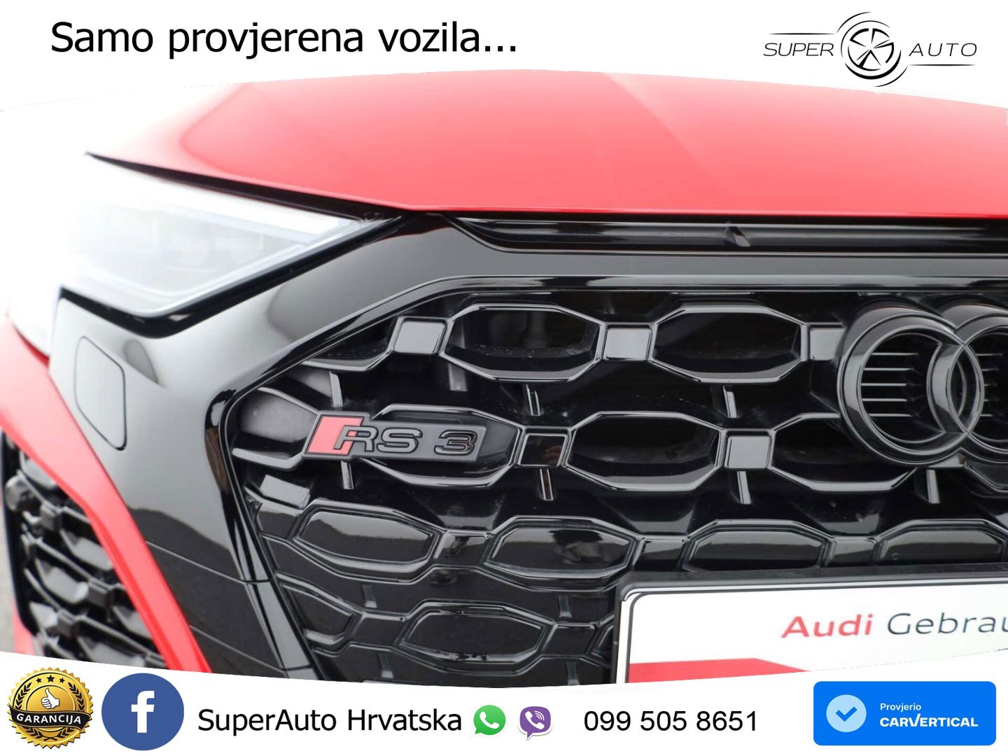 Audi RS3 Sedan 2.5 TFSI (400 KS) quattro S tronic LED+GR SJED+ACC