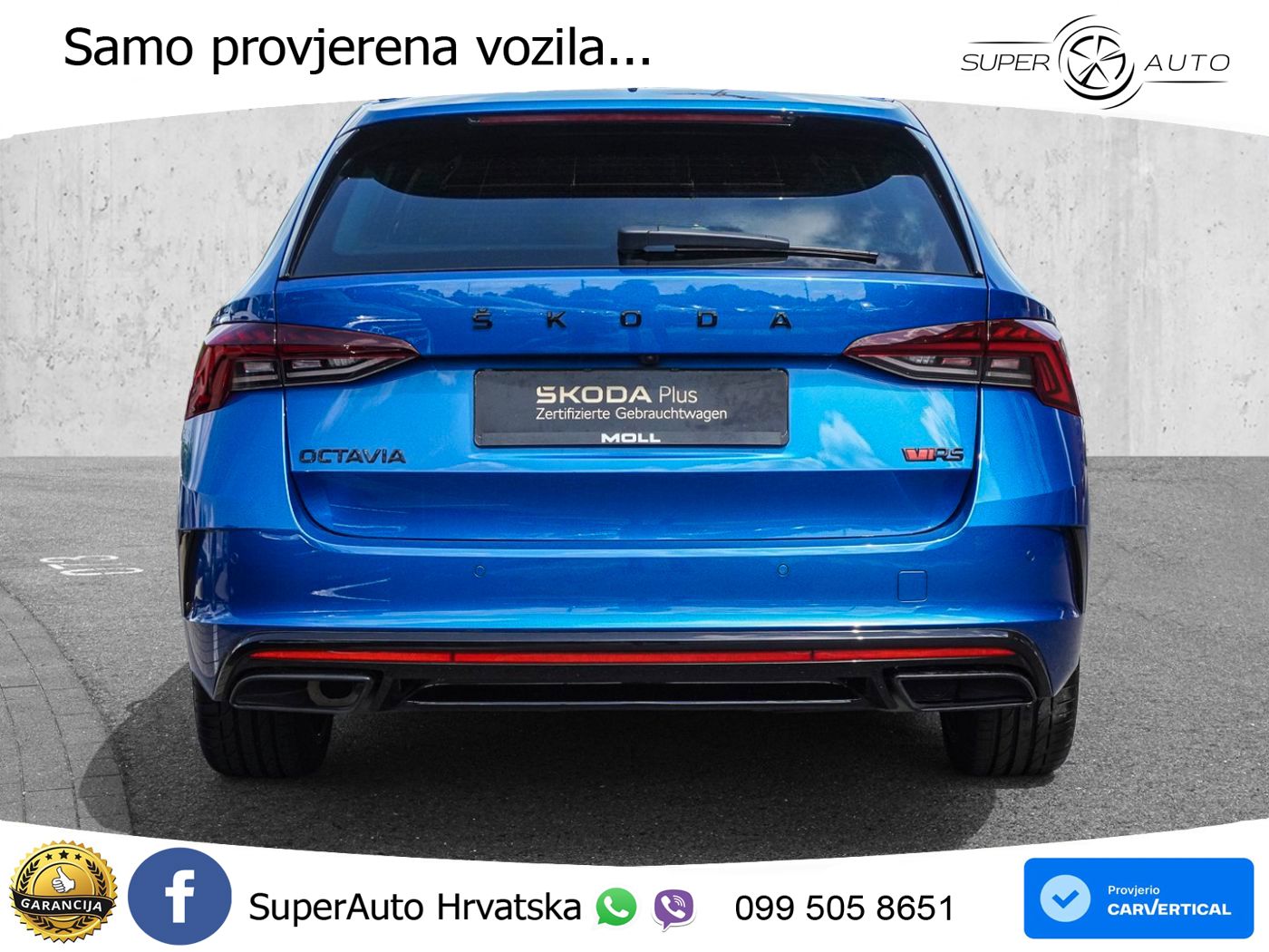 Škoda Octavia Combi RS 2.0 TDI (200 KS) DSG LED+GR SJED+ACC