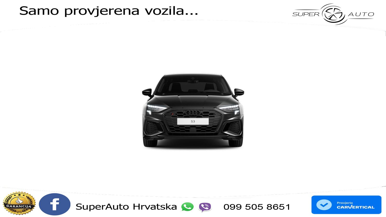 Audi S3 Limuzina 2.0 TFSI (310 KS) quattro S tronic LED+GR SJED+ACC