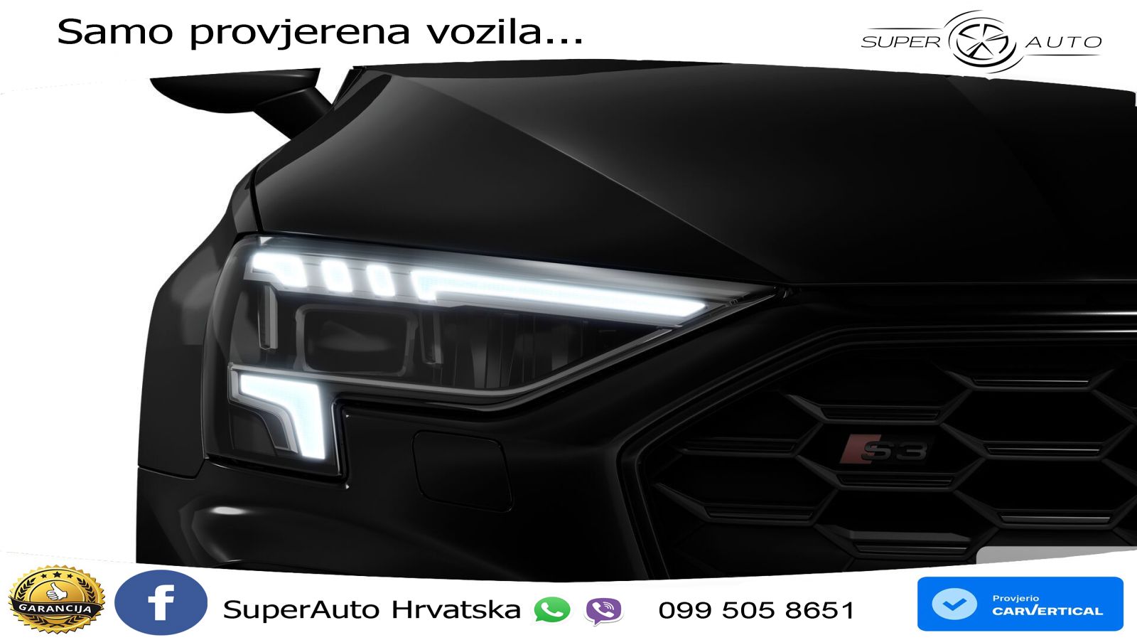 Audi S3 Limuzina 2.0 TFSI (310 KS) quattro S tronic LED+GR SJED+ACC