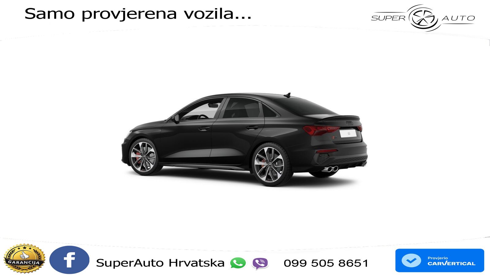 Audi S3 Limuzina 2.0 TFSI (310 KS) quattro S tronic LED+GR SJED+ACC