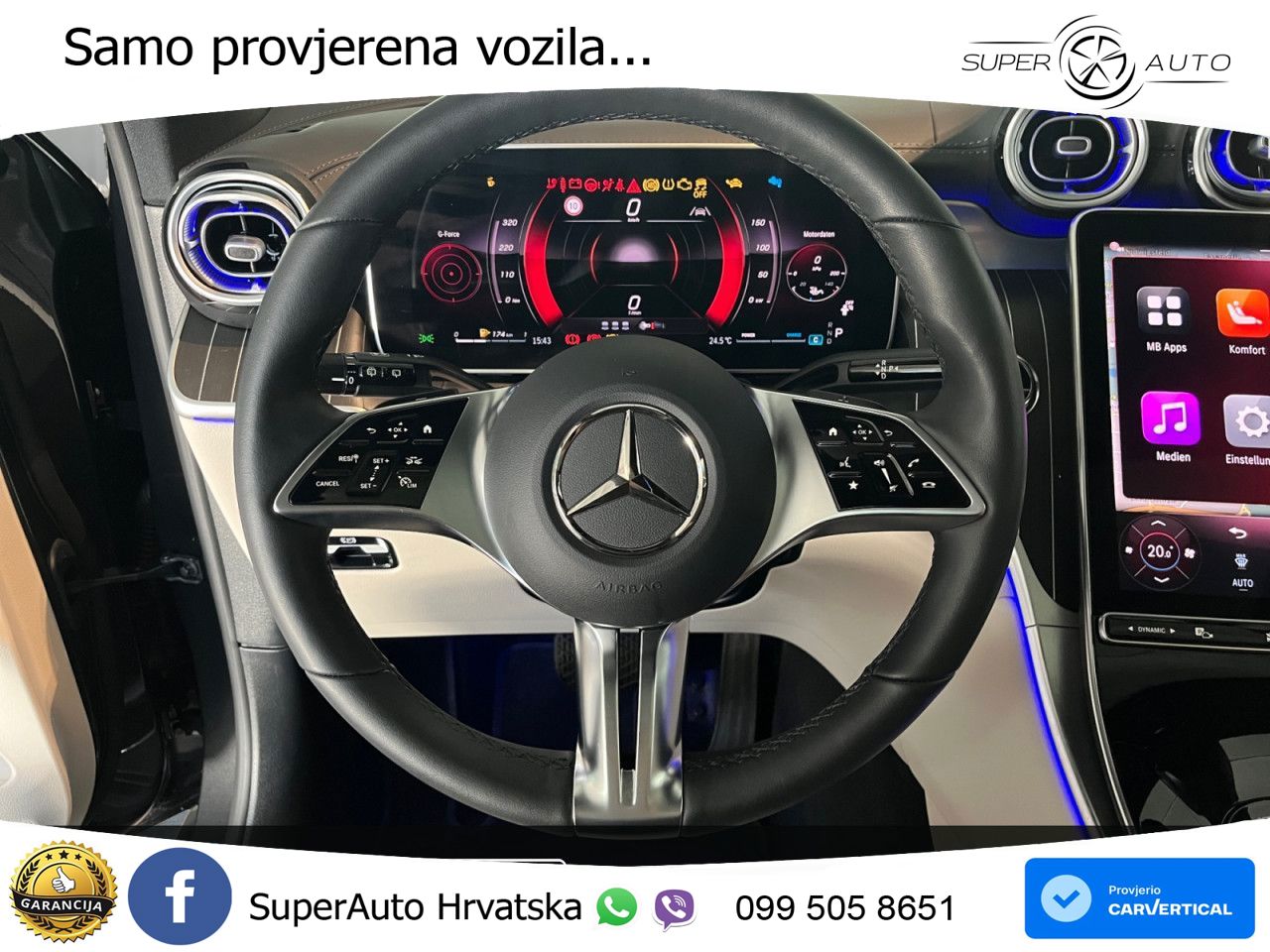 Mercedes GLC 200 (204 KS) 4MATIC 9G-TRONIC Avantgarde ZRAČNI+ACC+GR SJED+360+PANO