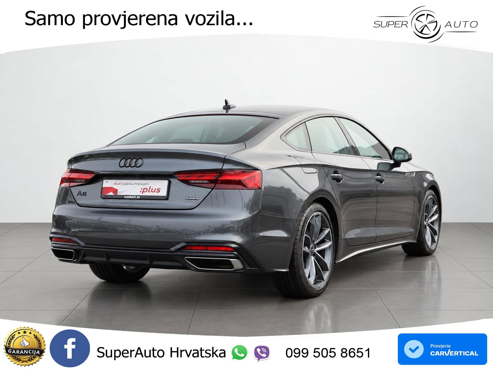 Audi A5 Sportback  40 TFSI (204 KS) quattro S tronic S line MATRIX+GR SJED+KAM