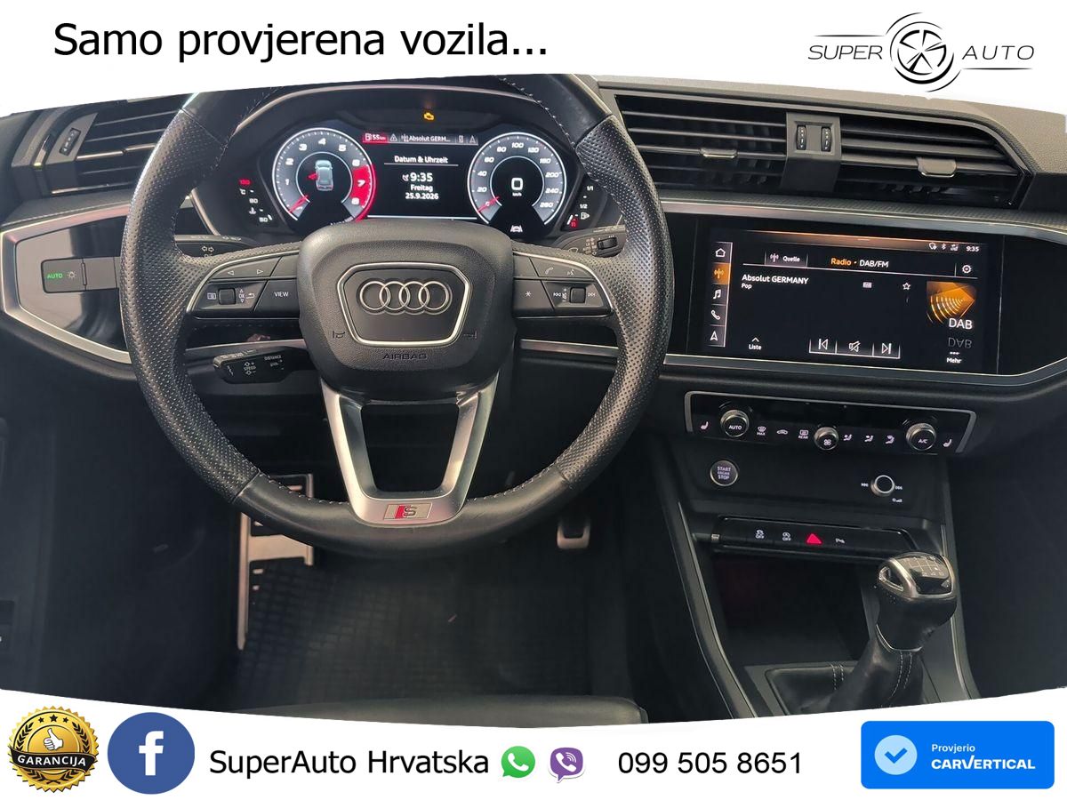 Audi Q3 35 TFSI (150 KS) S line LED+GR SJED+ACC
