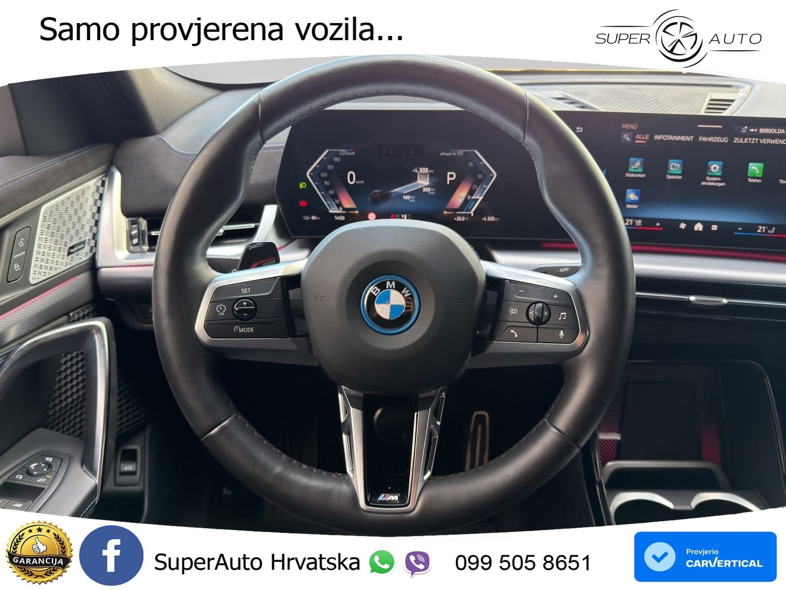 BMW iX2 66.5 kWh (313 KS) xDrive30 M Sport LED+GR SJED+ACC