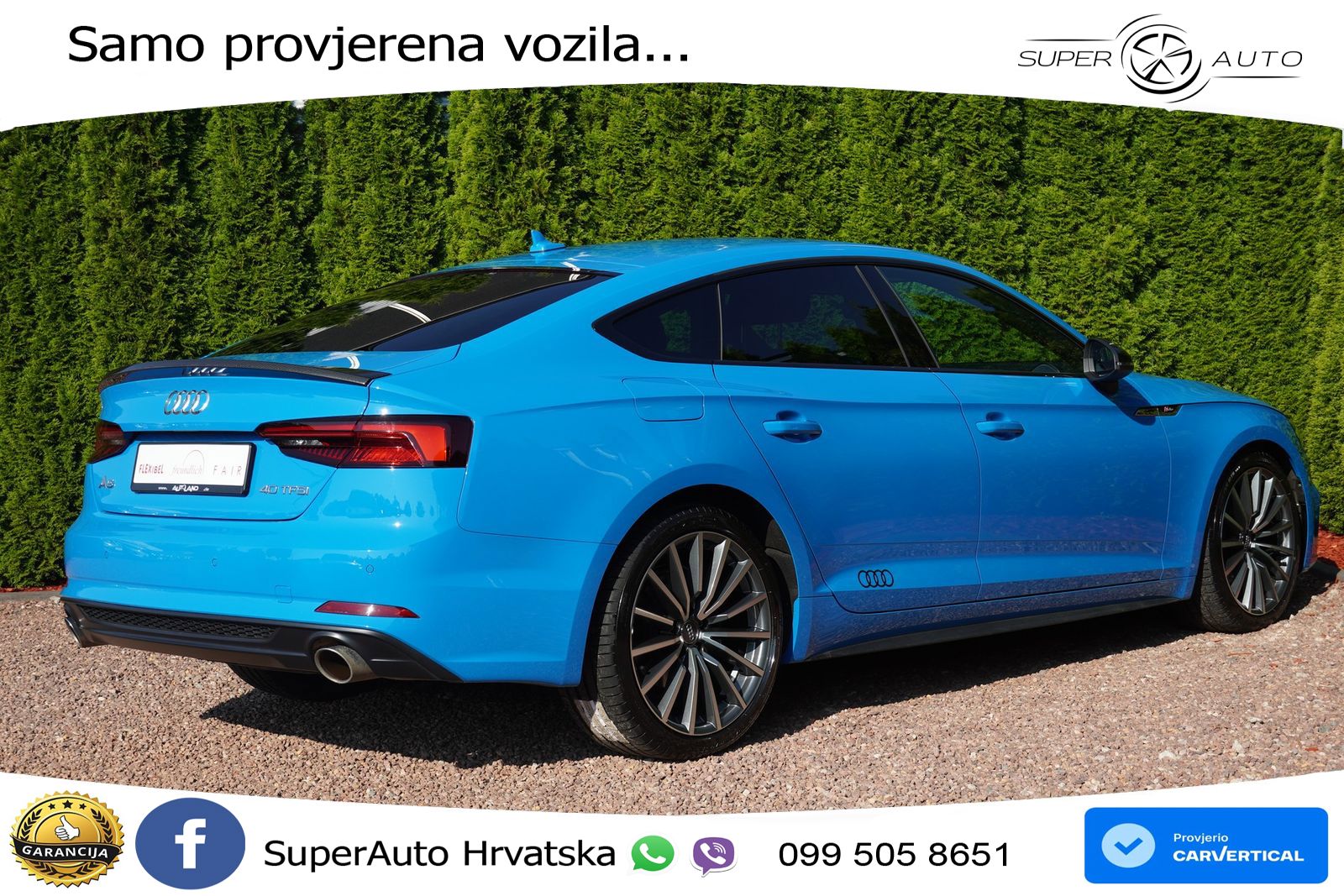 Audi A5 Sportback 40 TFSI (190 KS) S tronic S line LED+GR SJED+ACC