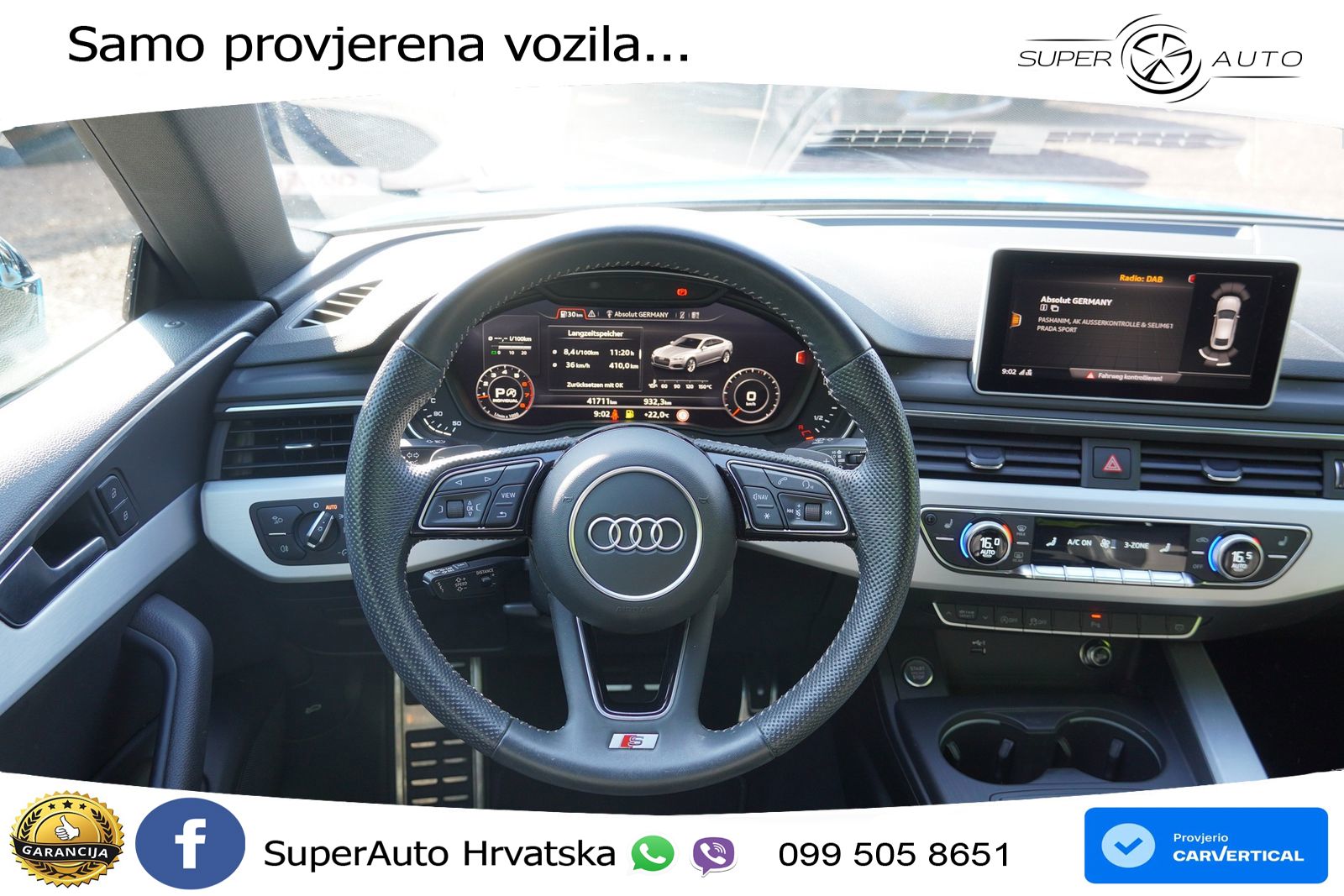 Audi A5 Sportback 40 TFSI (190 KS) S tronic S line LED+GR SJED+ACC