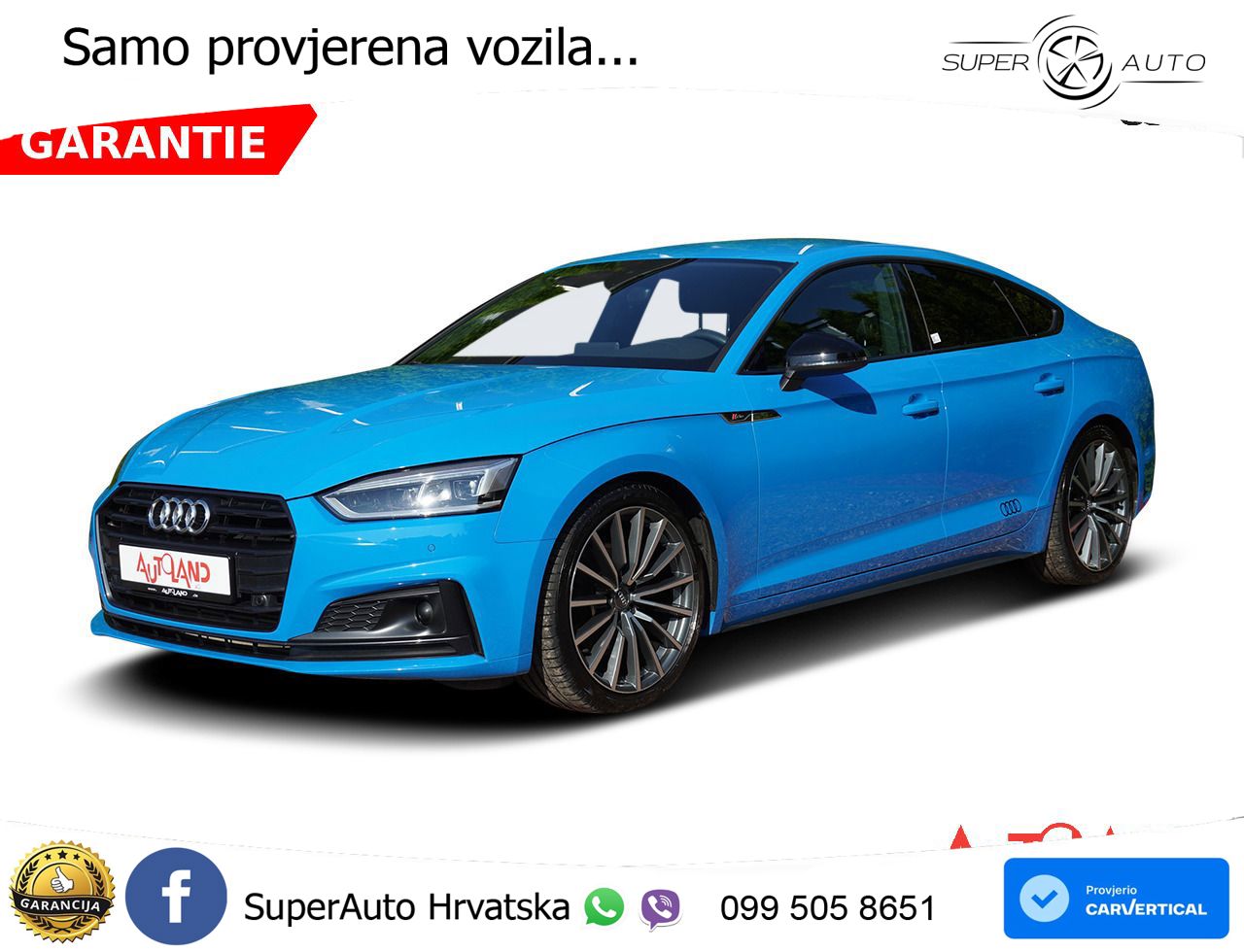 Audi A5 Sportback 40 TFSI (190 KS) S tronic S line LED+GR SJED+ACC