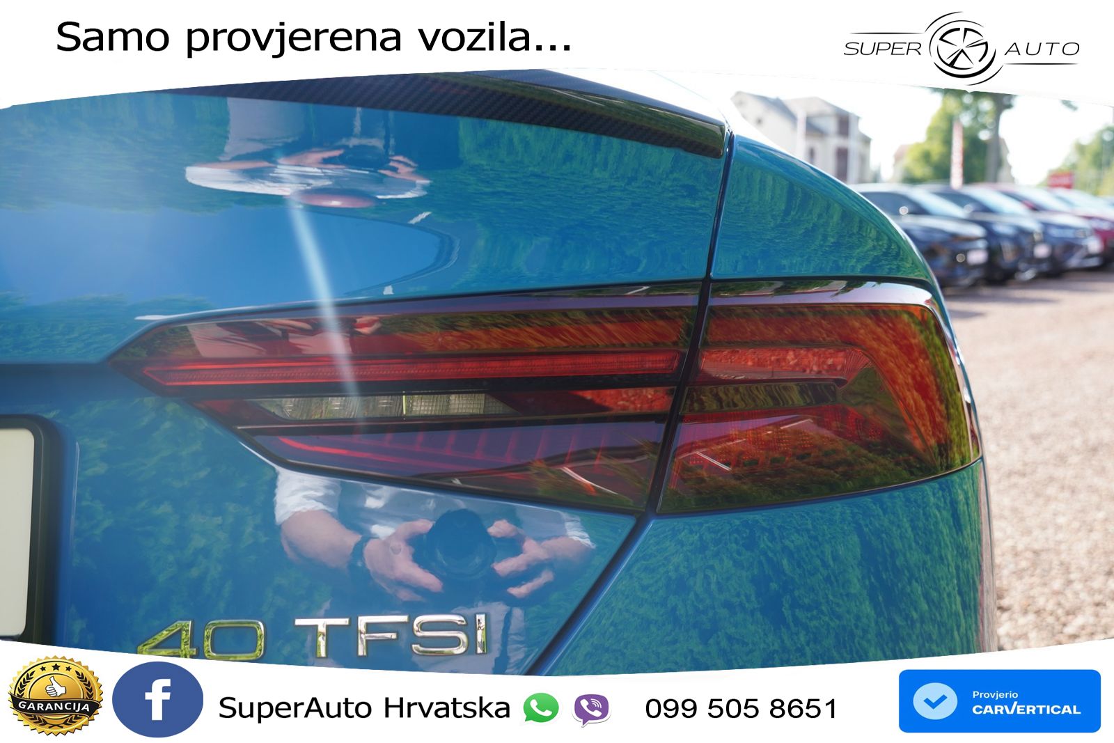 Audi A5 Sportback 40 TFSI (190 KS) S tronic S line LED+GR SJED+ACC
