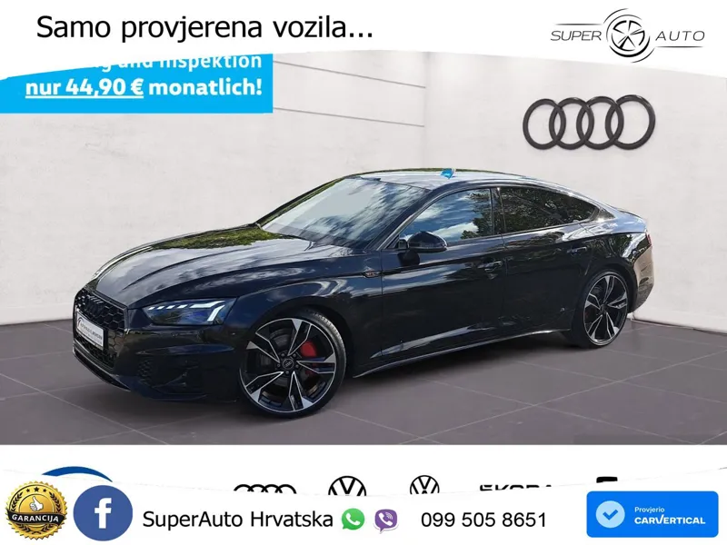 Audi A5 Sportback  40 TFSI (204 KS) quattro S tronic S line MATRIX+GR SJED+KAM