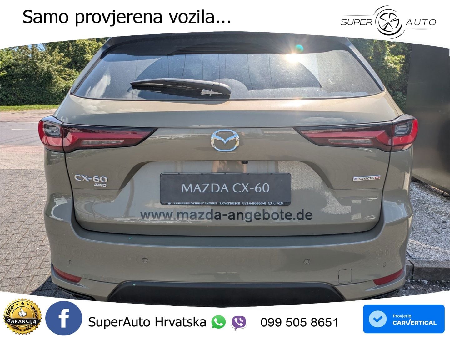 Mazda CX-60 3.3 e-Skyactiv D (254 KS) AWD Automatic LED+GR SJED+ACC