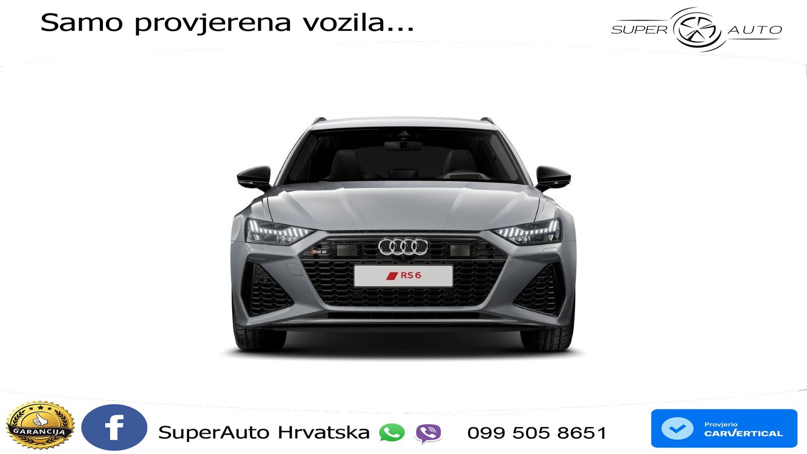 Audi RS6 Avant 4.0 TFSI V8 (600 KS) quattro Tiptronic ZRAČNI+ACC+GR SJED+KAM