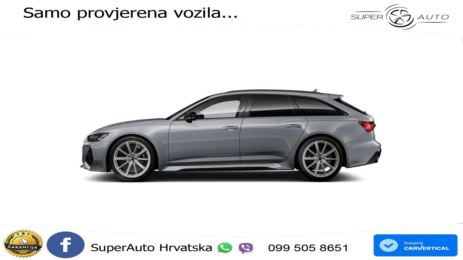 Audi RS6 Avant 4.0 TFSI V8 (600 KS) quattro Tiptronic ZRAČNI+ACC+GR SJED+KAM