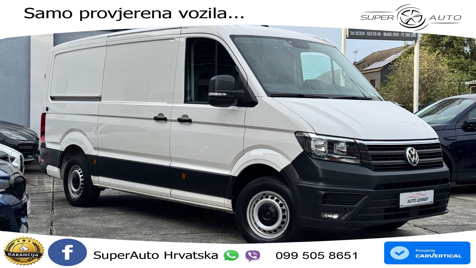 Volkswagen Crafter 35*Mittellang Normaldach*RWD*AHK 3500KG* 177 KS