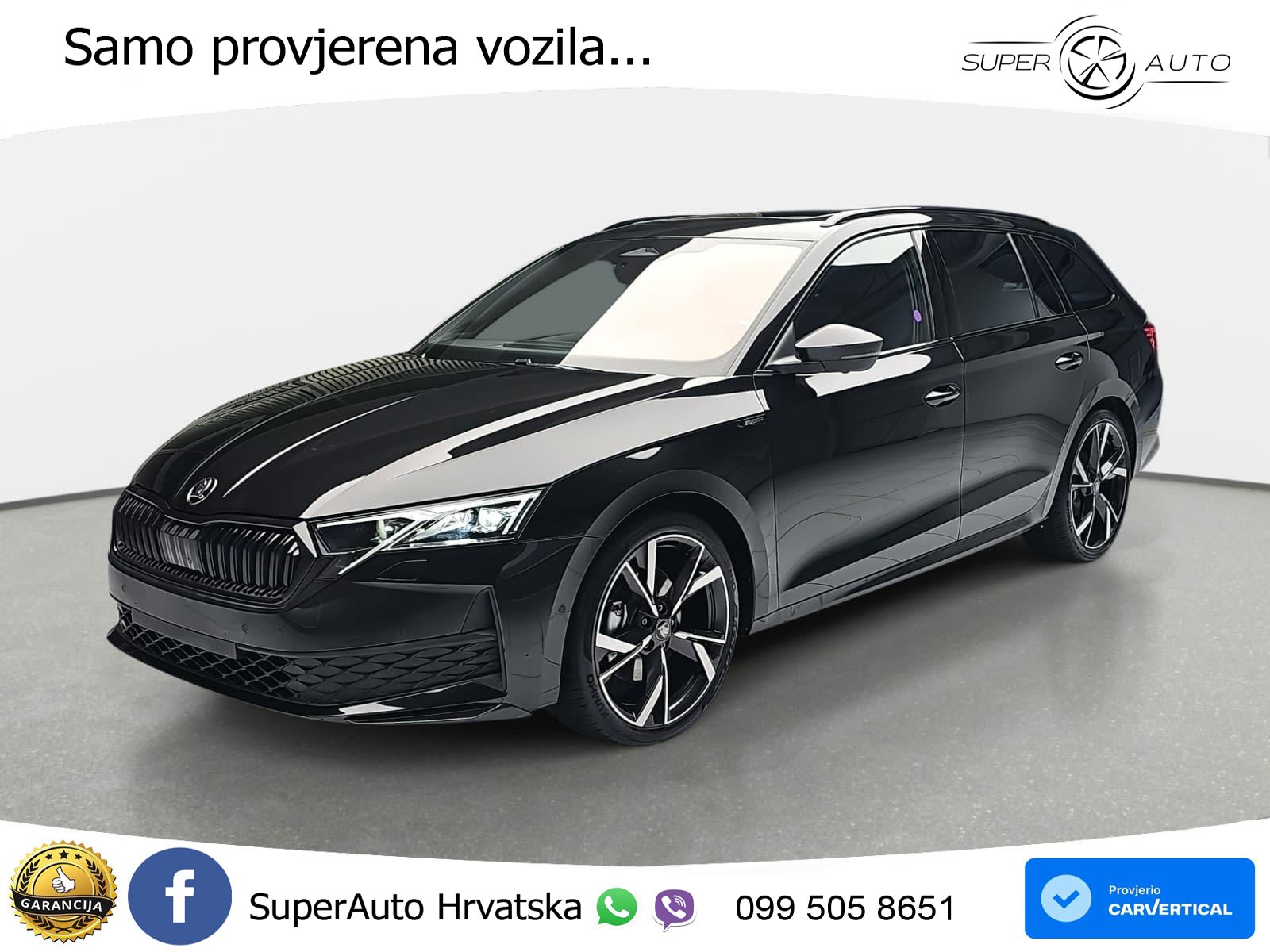 Škoda Octavia Combi 2.0 TSI (204 KS) 4x4 DSG SportLine LED+GR SJED+ACC