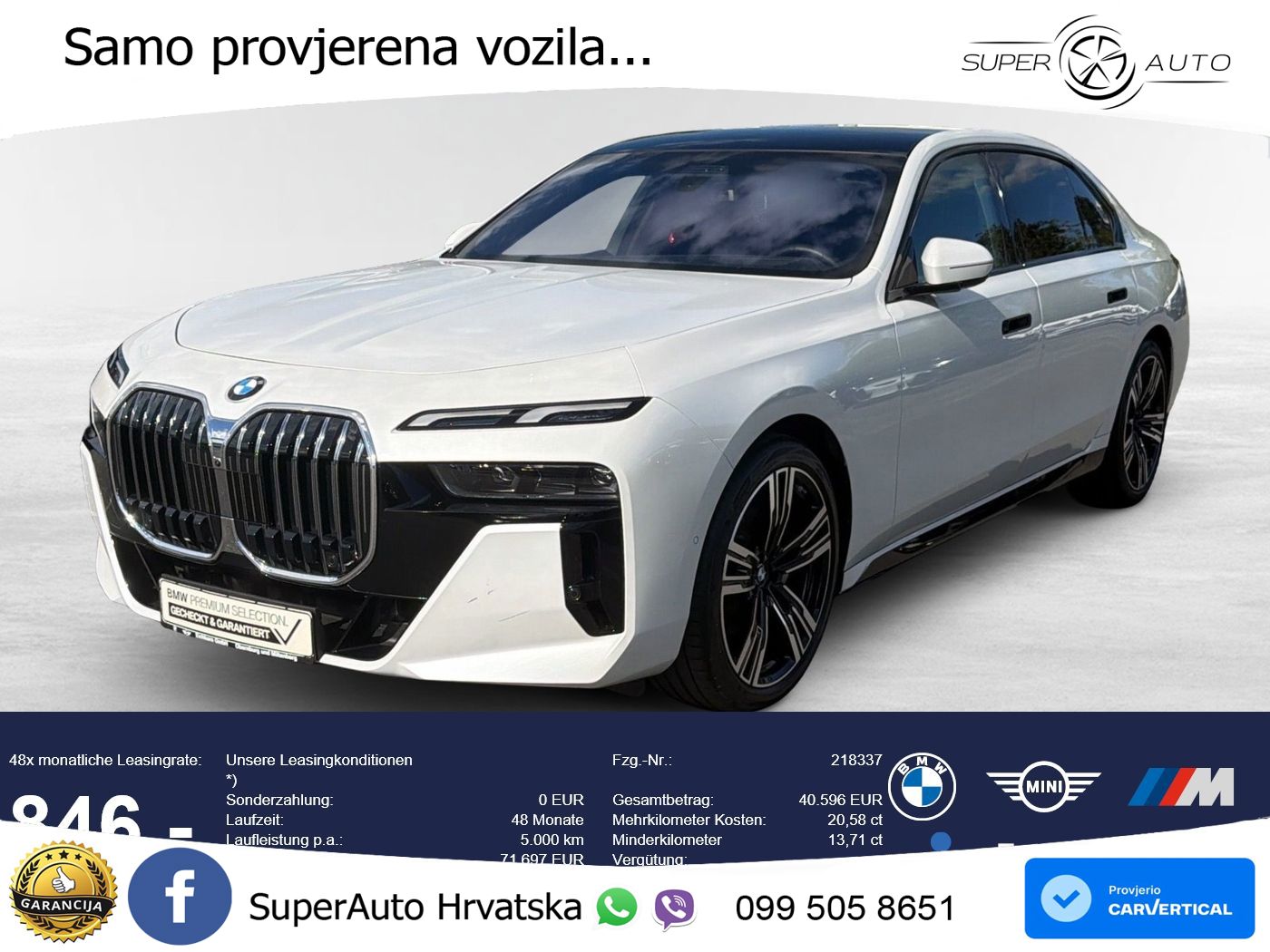 BMW 740d (299 KS) xDrive Steptronic M Sport LED+GR SJED+ACC