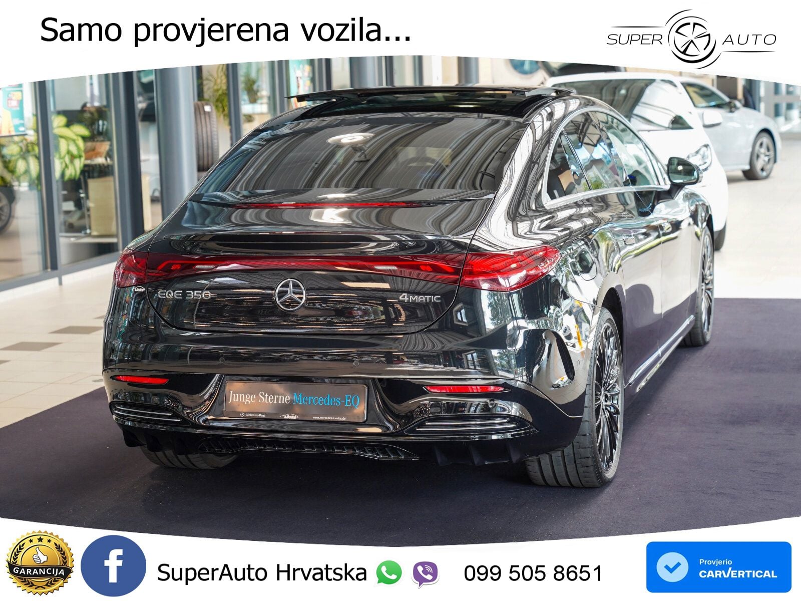 Mercedes EQE 350 98 kWh (292 KS) 4MATIC AMG ZRAČNI+ACC+GR SJED+KAM+PANO