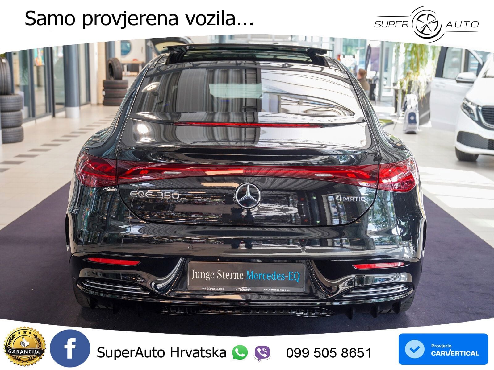 Mercedes EQE 350 98 kWh (292 KS) 4MATIC AMG ZRAČNI+ACC+GR SJED+KAM+PANO